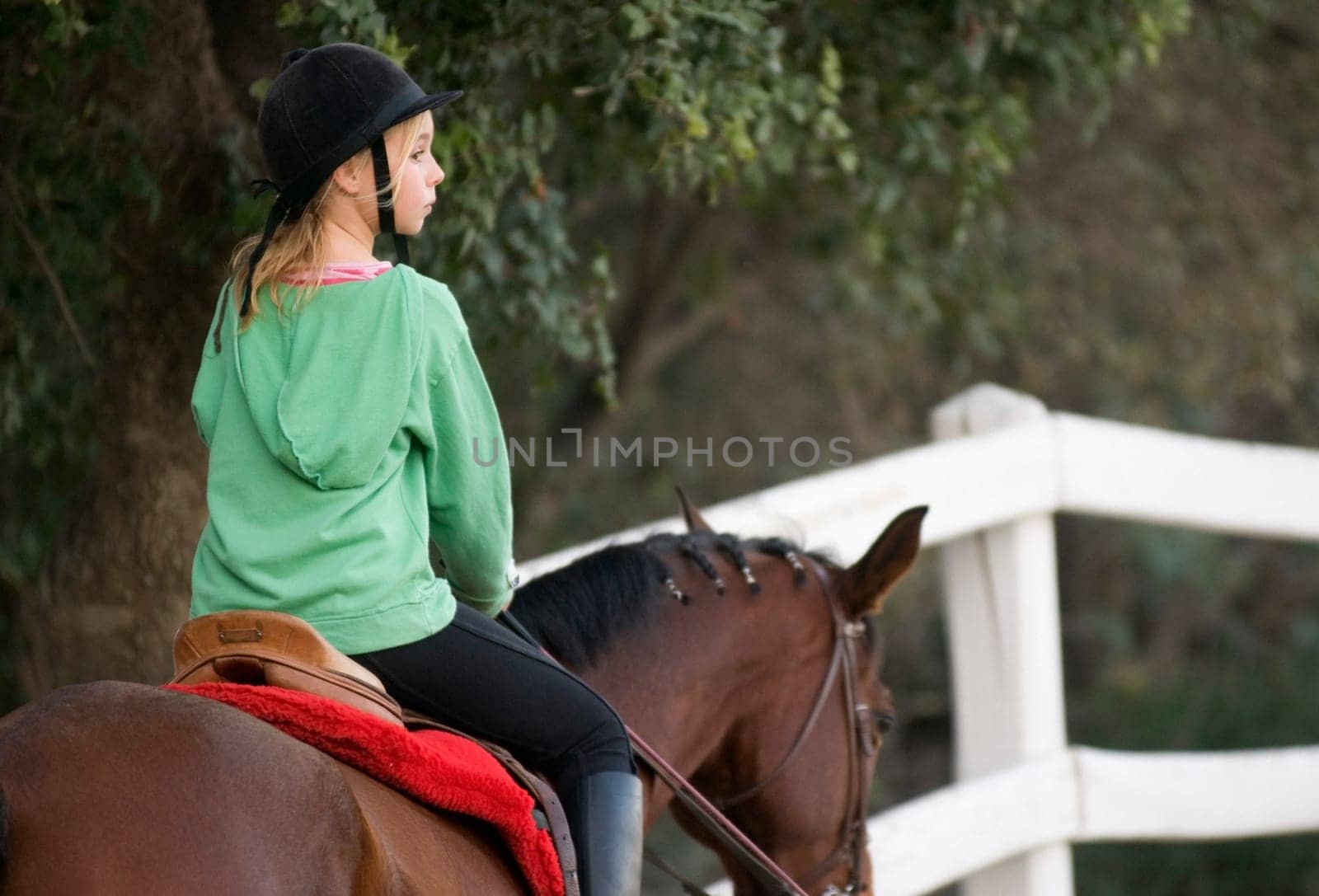 Girl on a horse