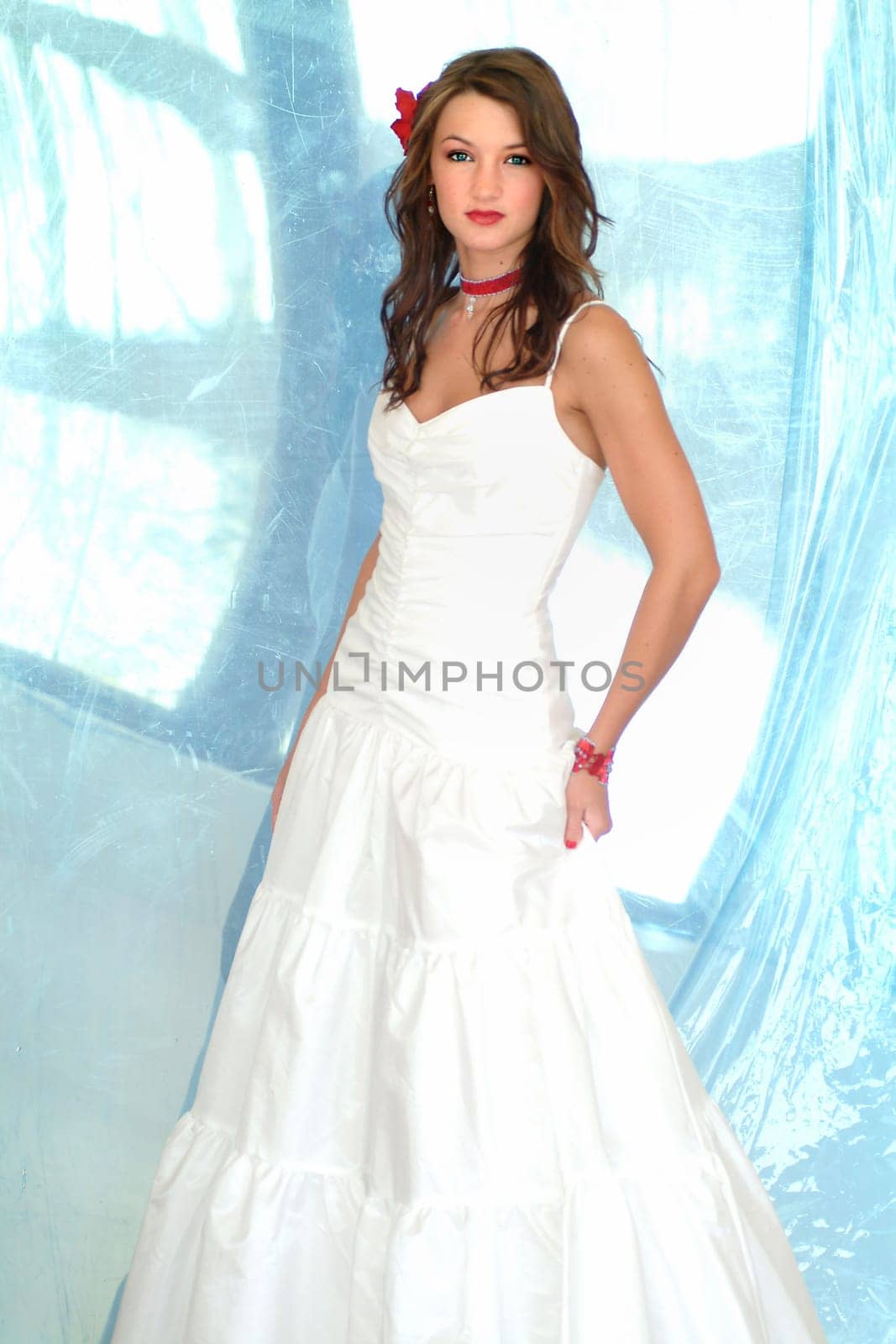 Woman in a wedding dress