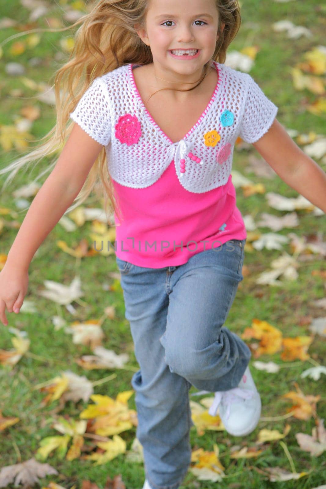 Girl skipping