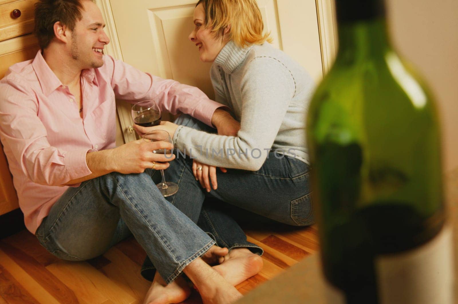 Couple enjoys each other