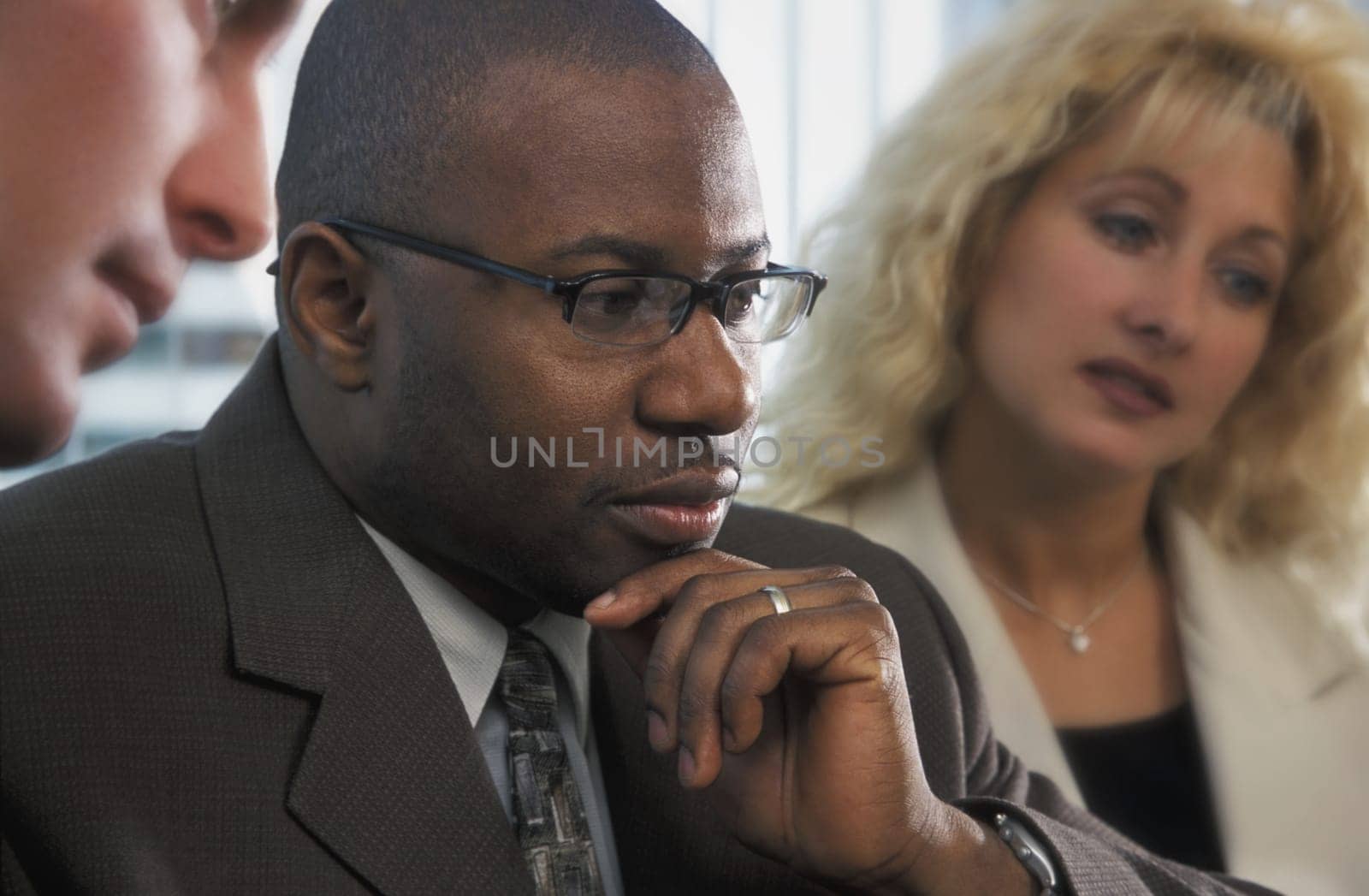 Man in a meeting