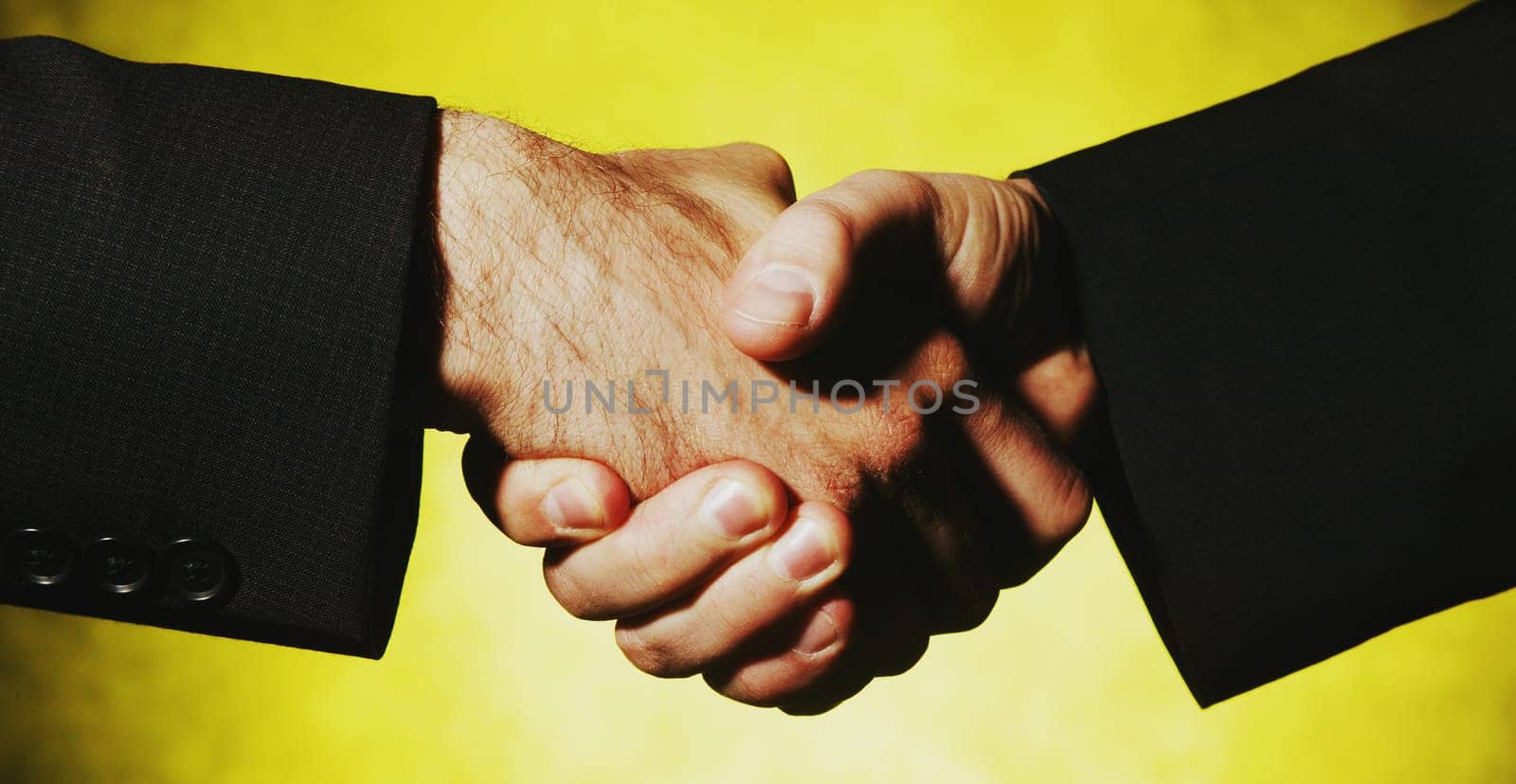 Businessmen shake hands