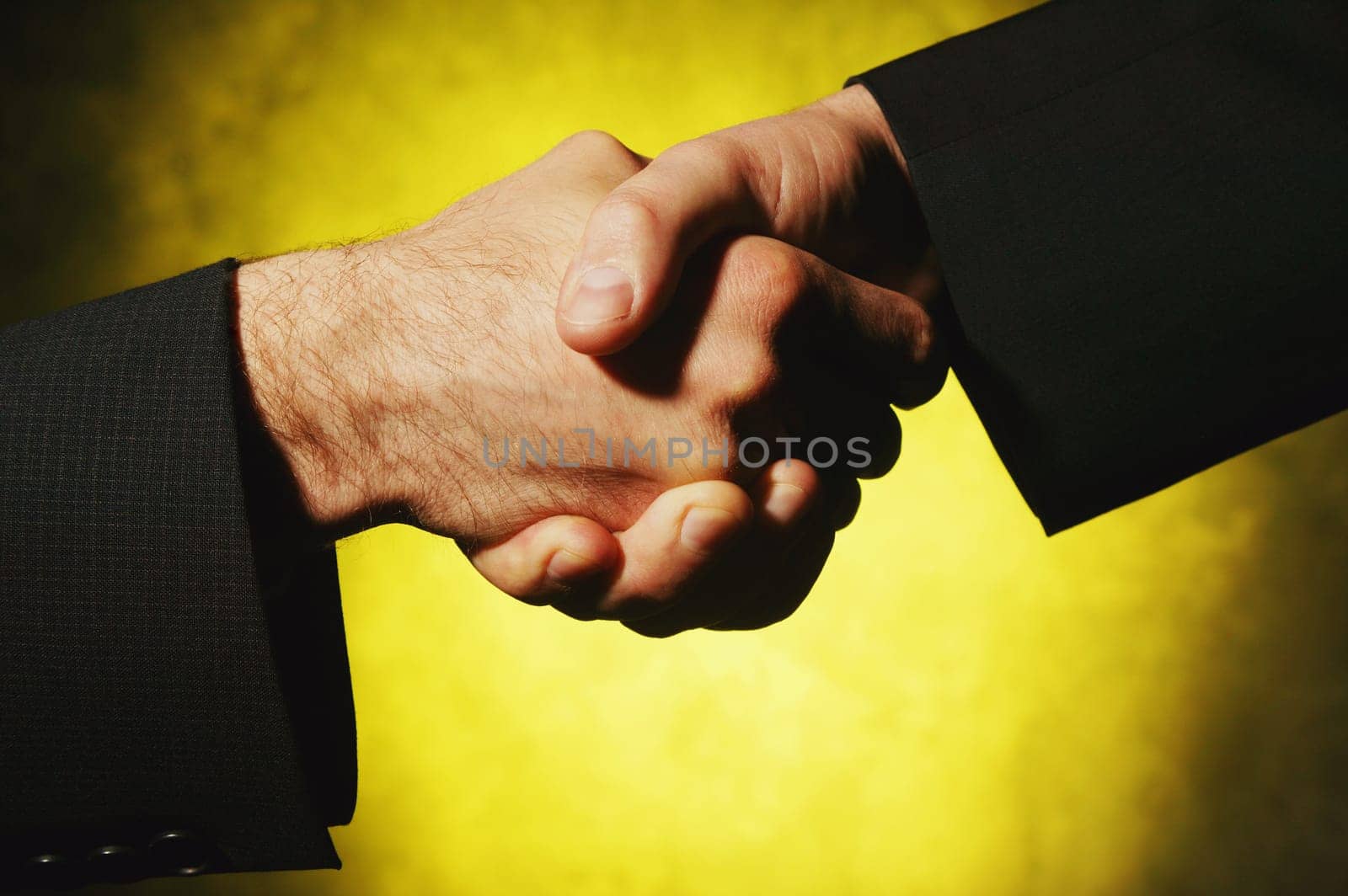 Businessmen shake hands