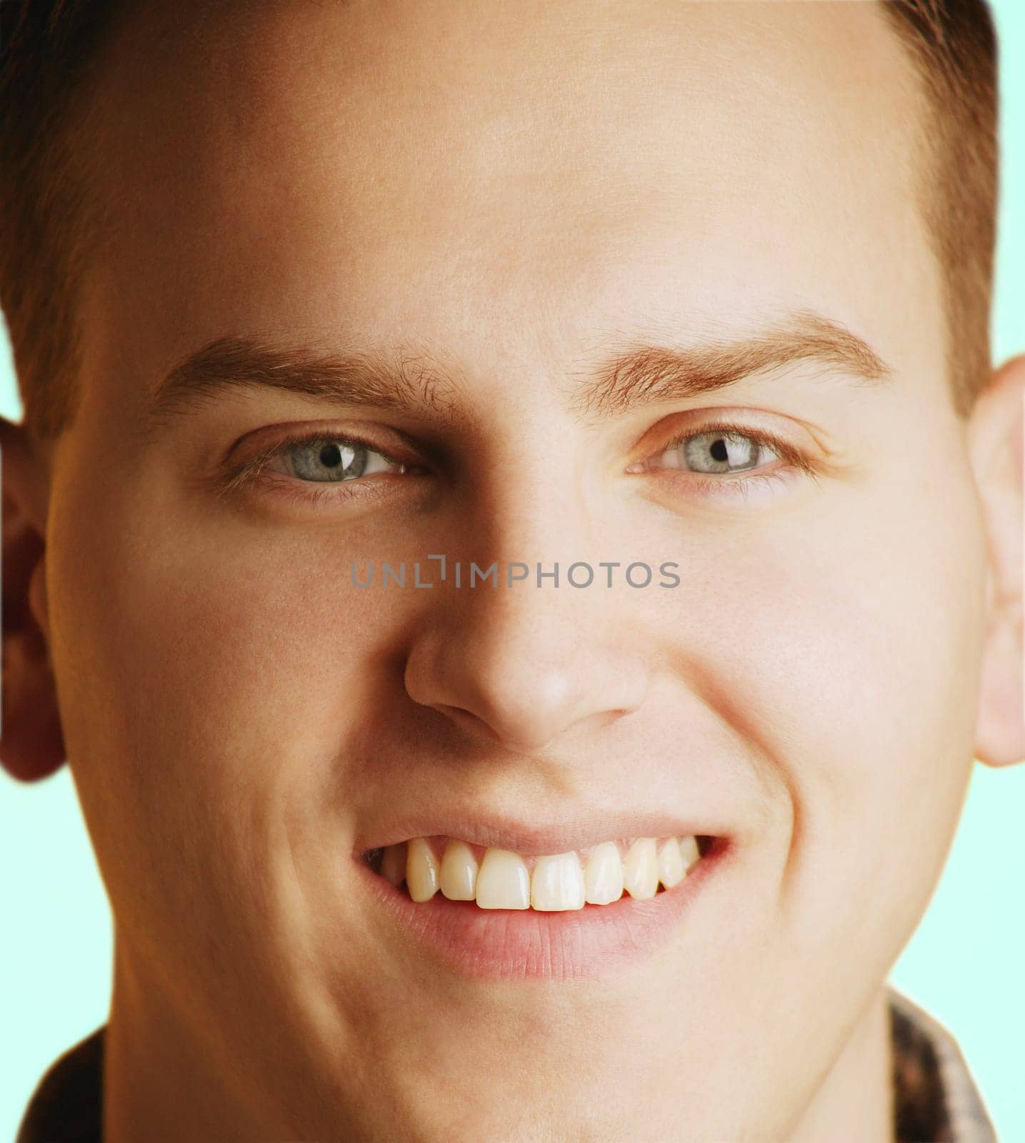 Closeup of a man's face