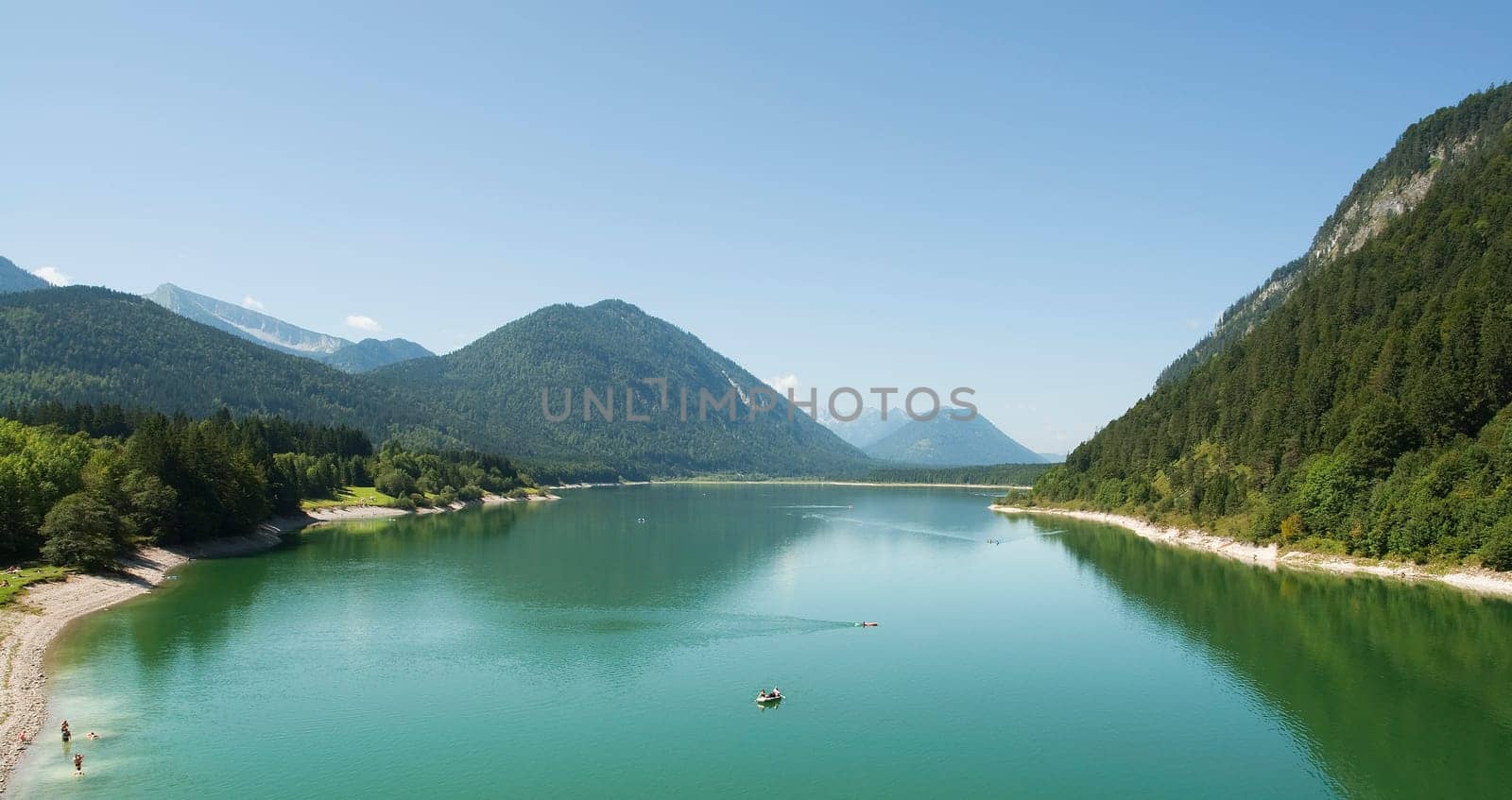 Idyll of the Sylvensteinsee in Bavaria