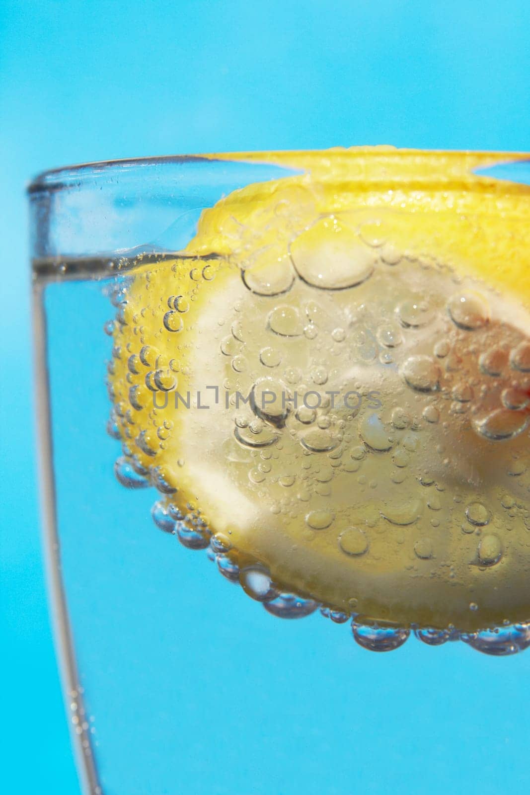 Lemon in a glass of water