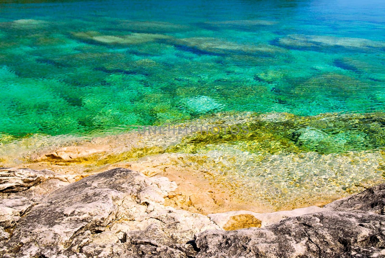 Rocks at shore of Georgian Bay