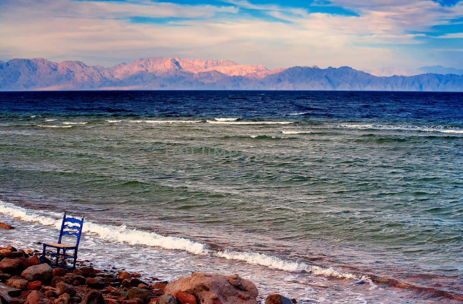 My chair on the red sea