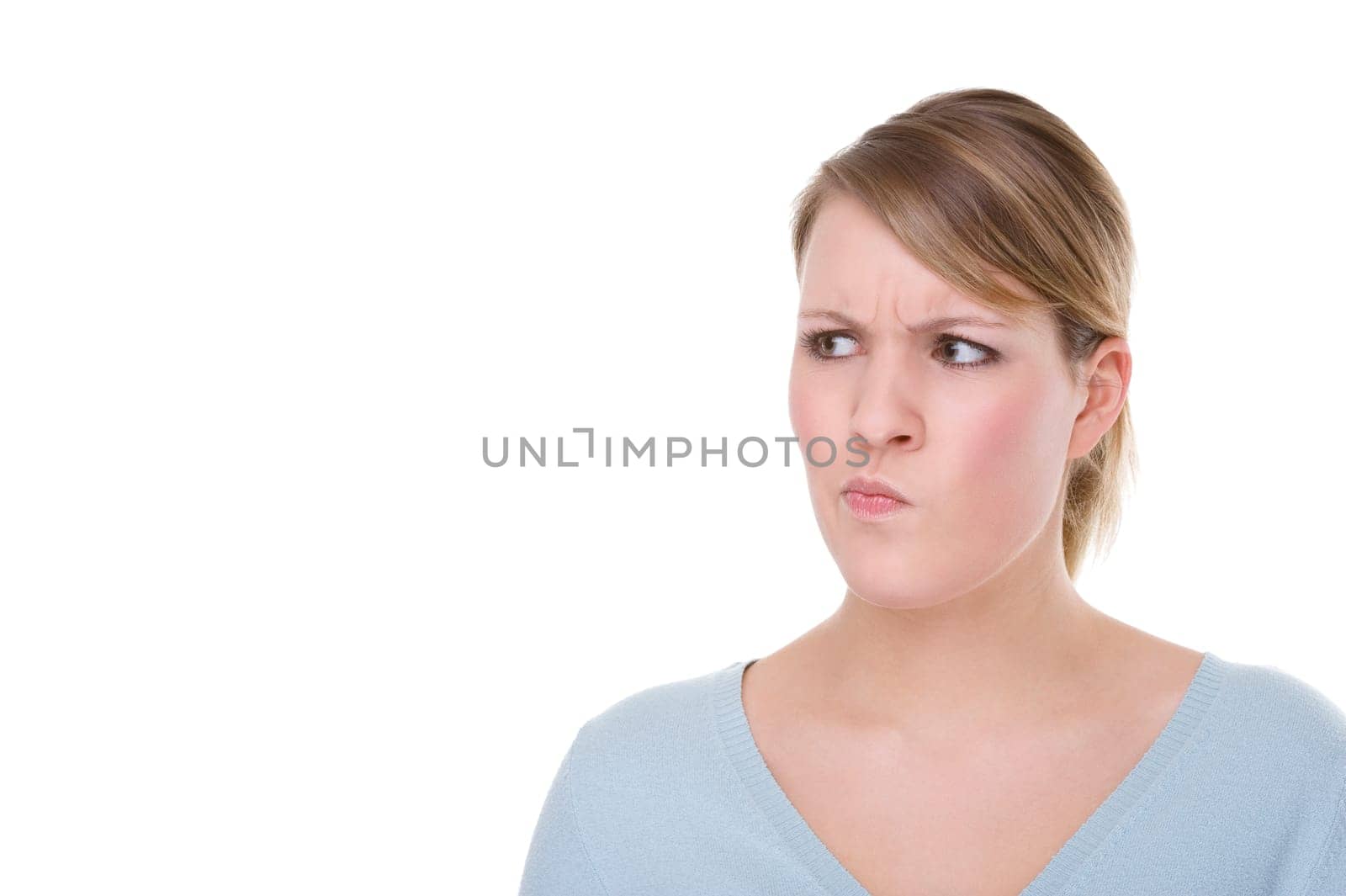 Pensive young woman