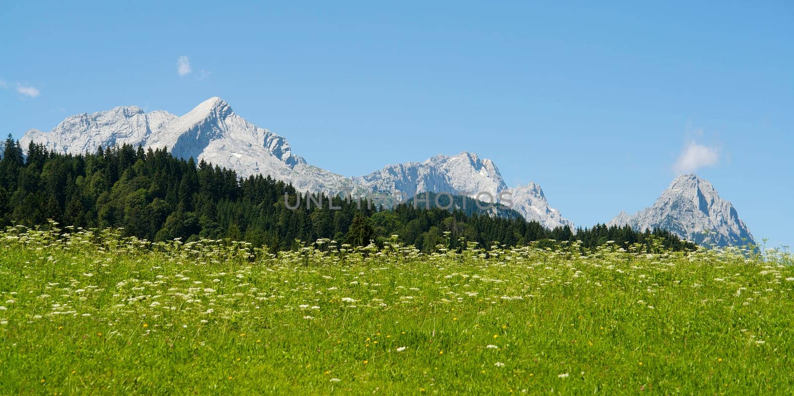 Alpspitze and Zugspitze in Bavaria