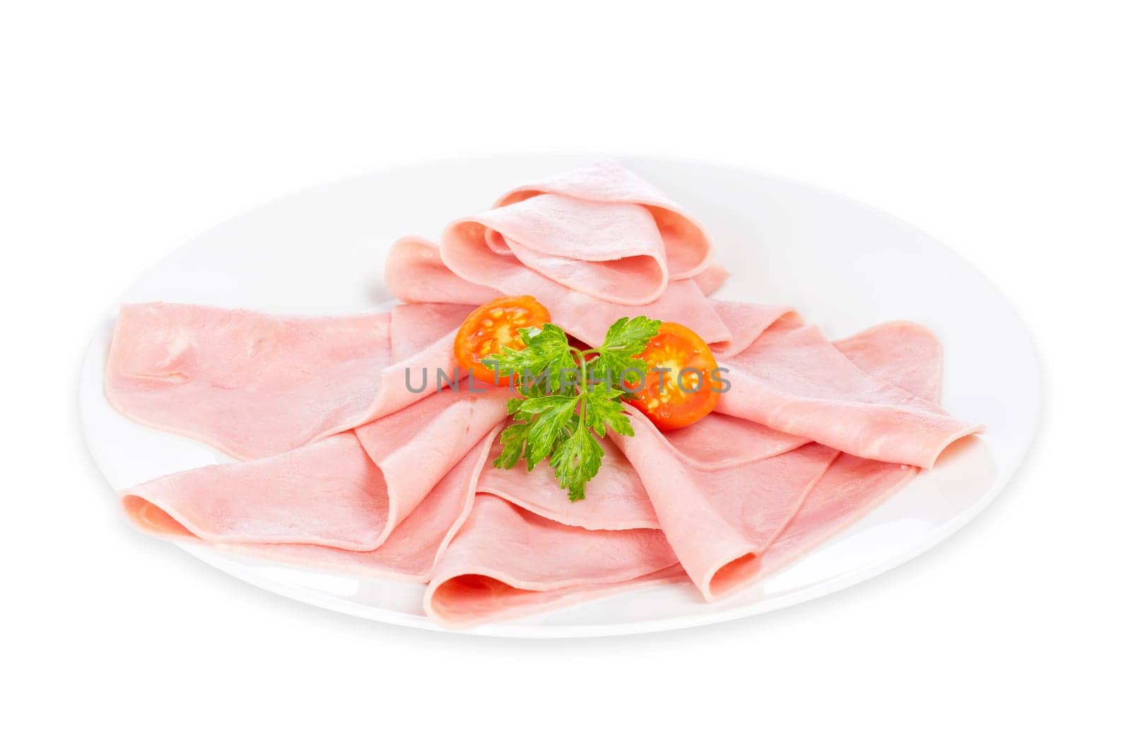 Slices of tasty ham
