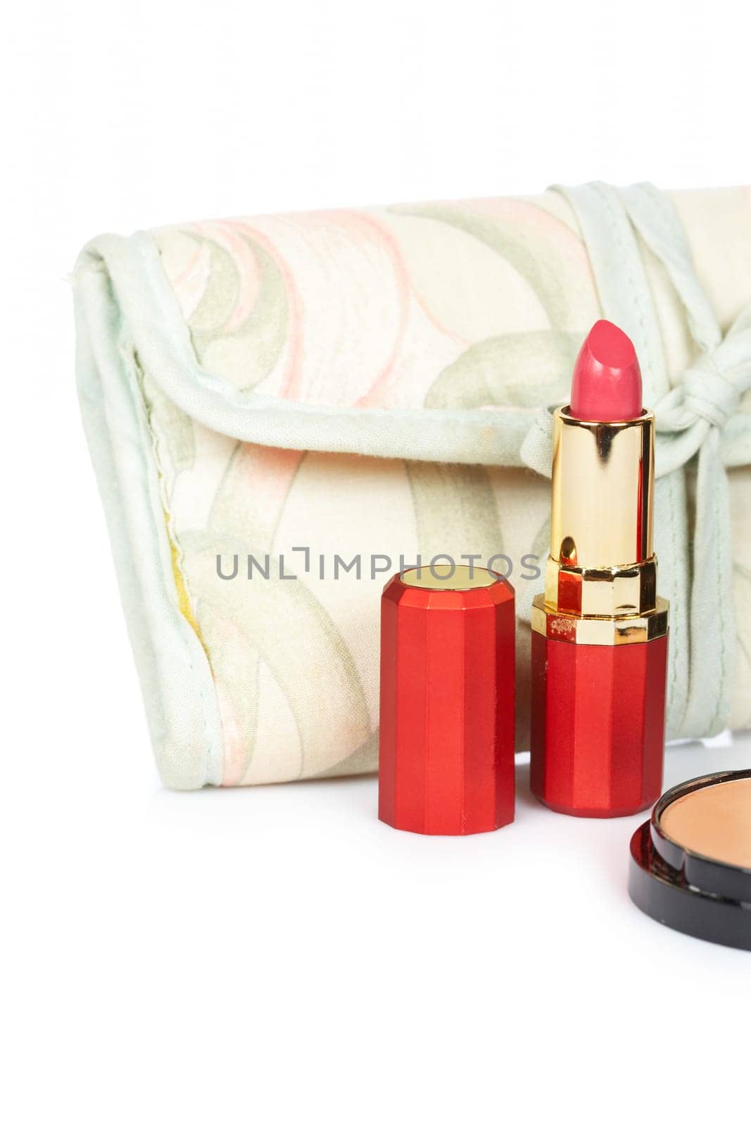 Lipstick and handbag