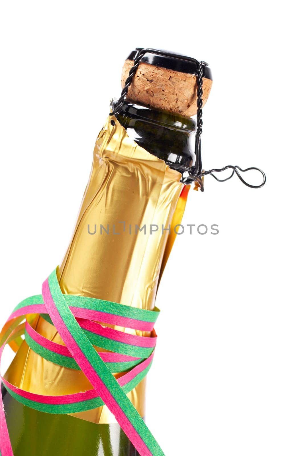 Detail of champagne cork