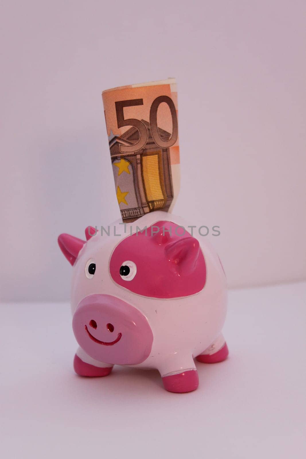 Money box with money
