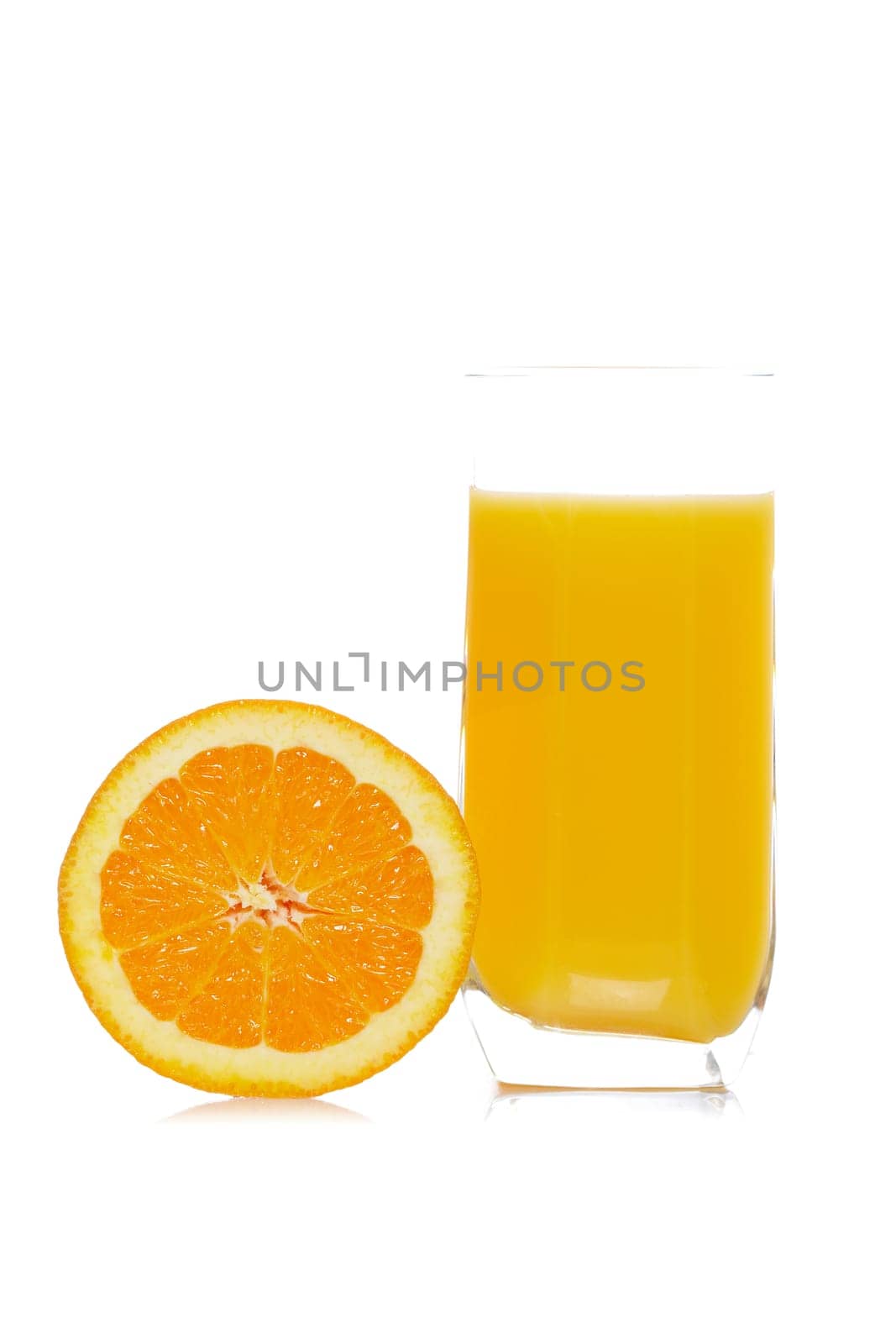 Glass of fresh orange juice