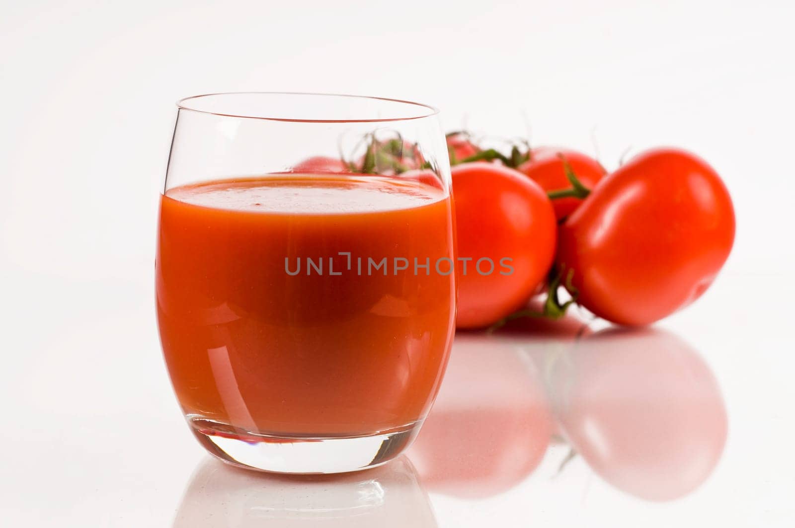 Tomato juice in a glass