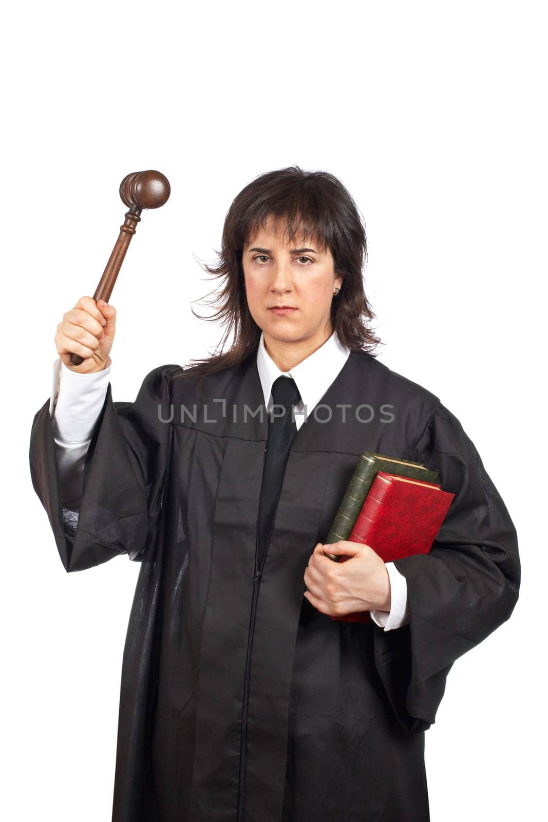 Angry female judge