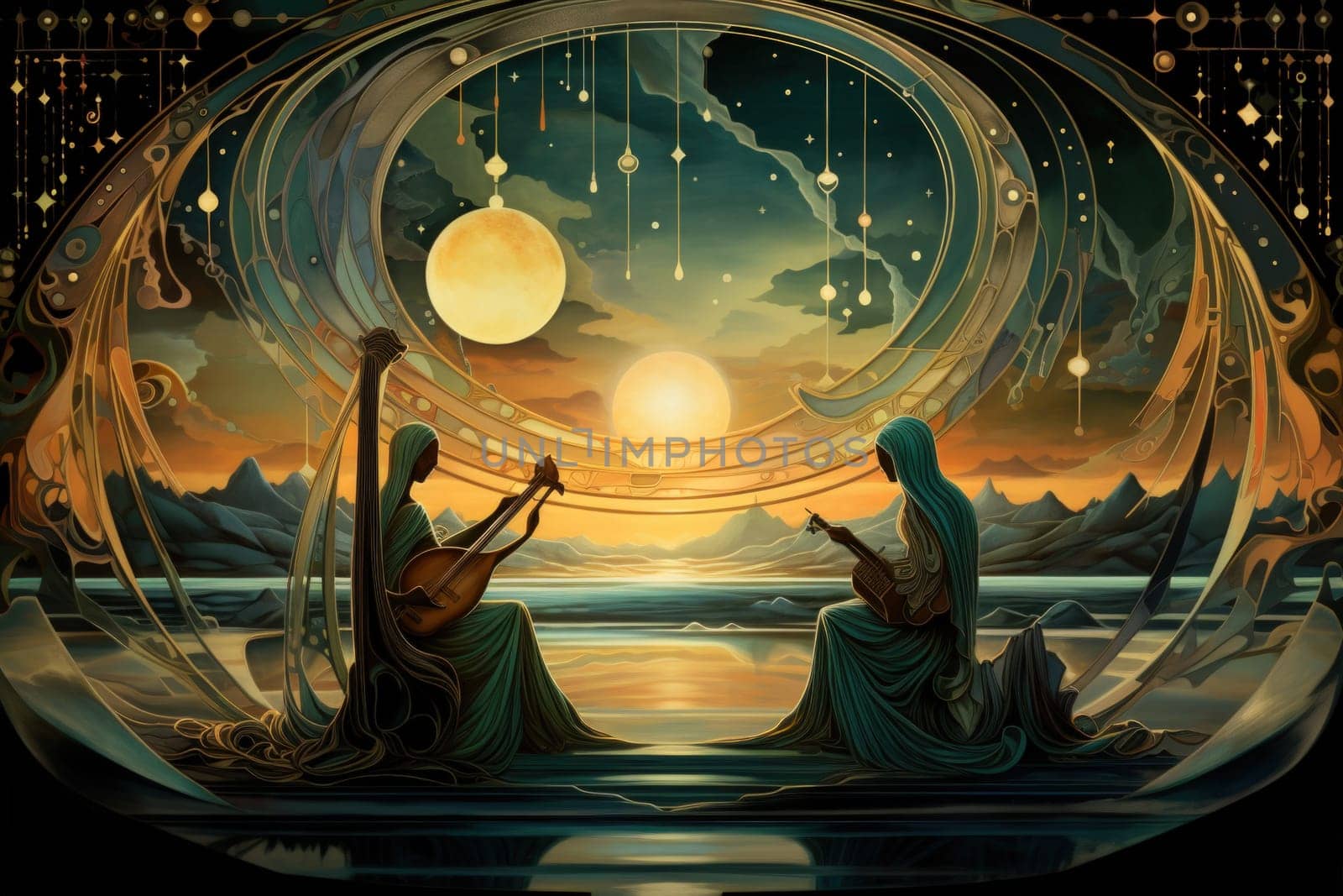 In the realm of fantasy, celestial harpists are ethereal beings whose music transcends the mortal plane and reaches the celestial realms.
