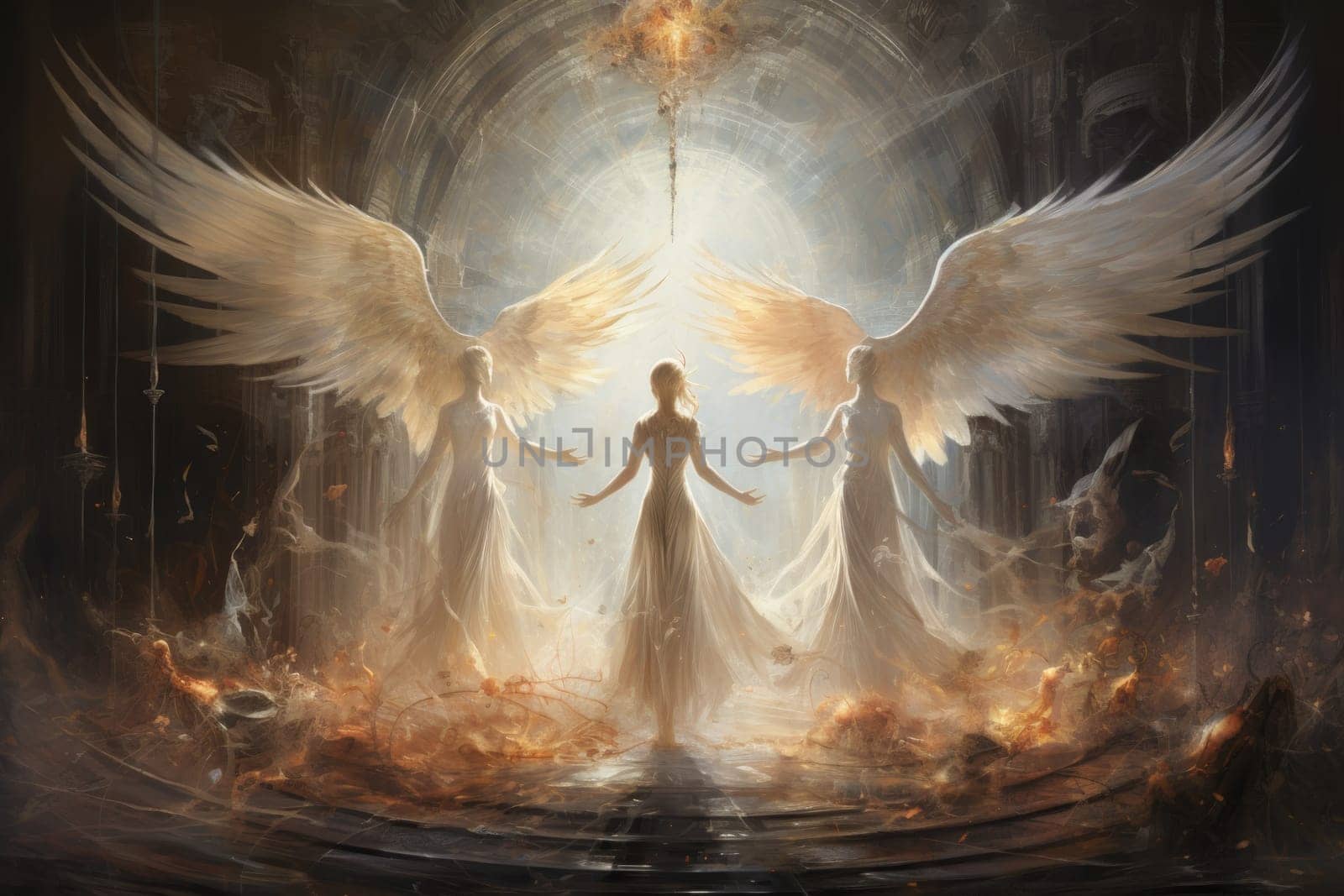 In the realm of fantasy, celestial beings captivate with their ethereal presence. These radiant creatures, adorned with wings of pure light, embody grace and purity.