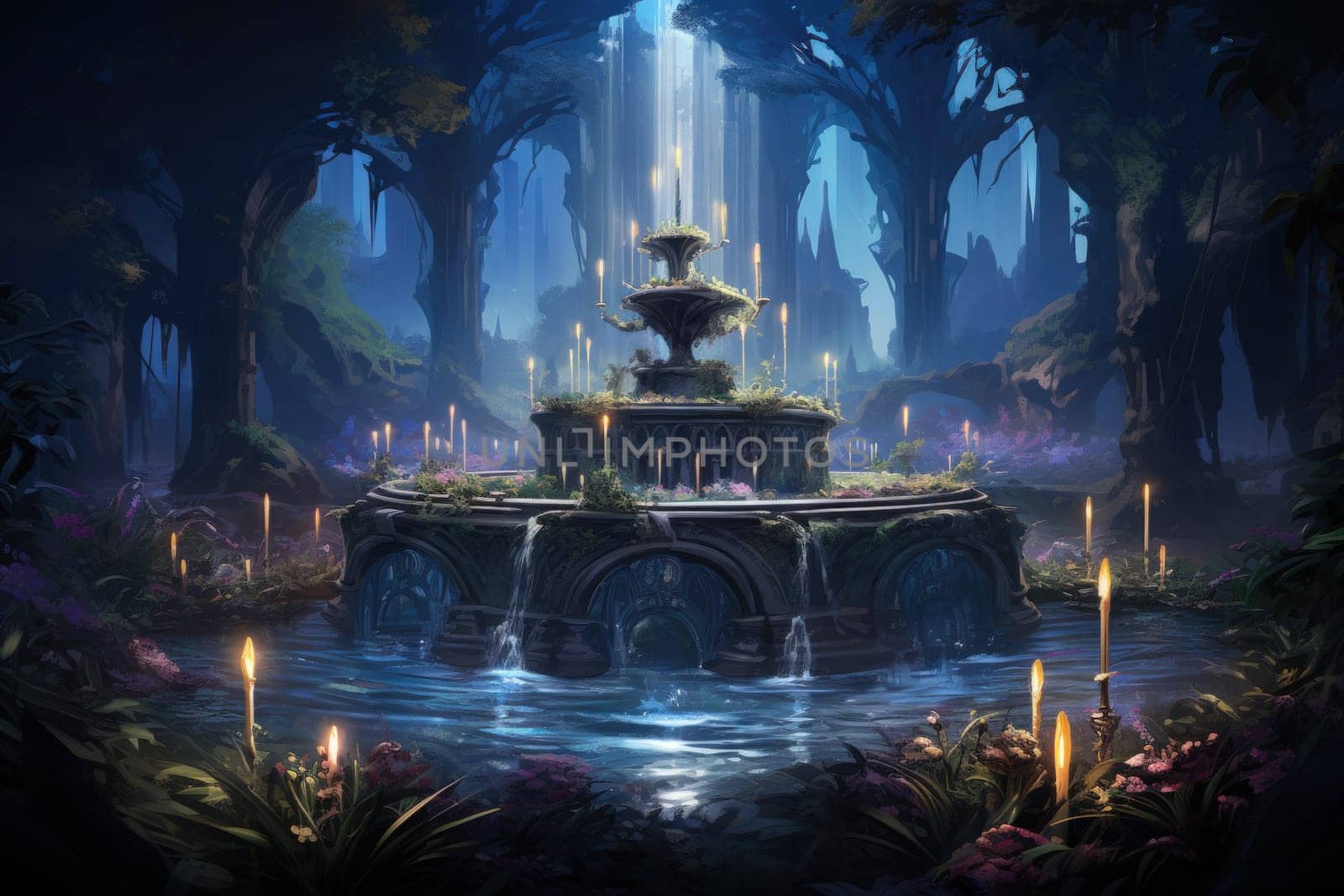 In the realm of fantasy, there are mystical and enchanting song fountains that bring harmony to the world around them.