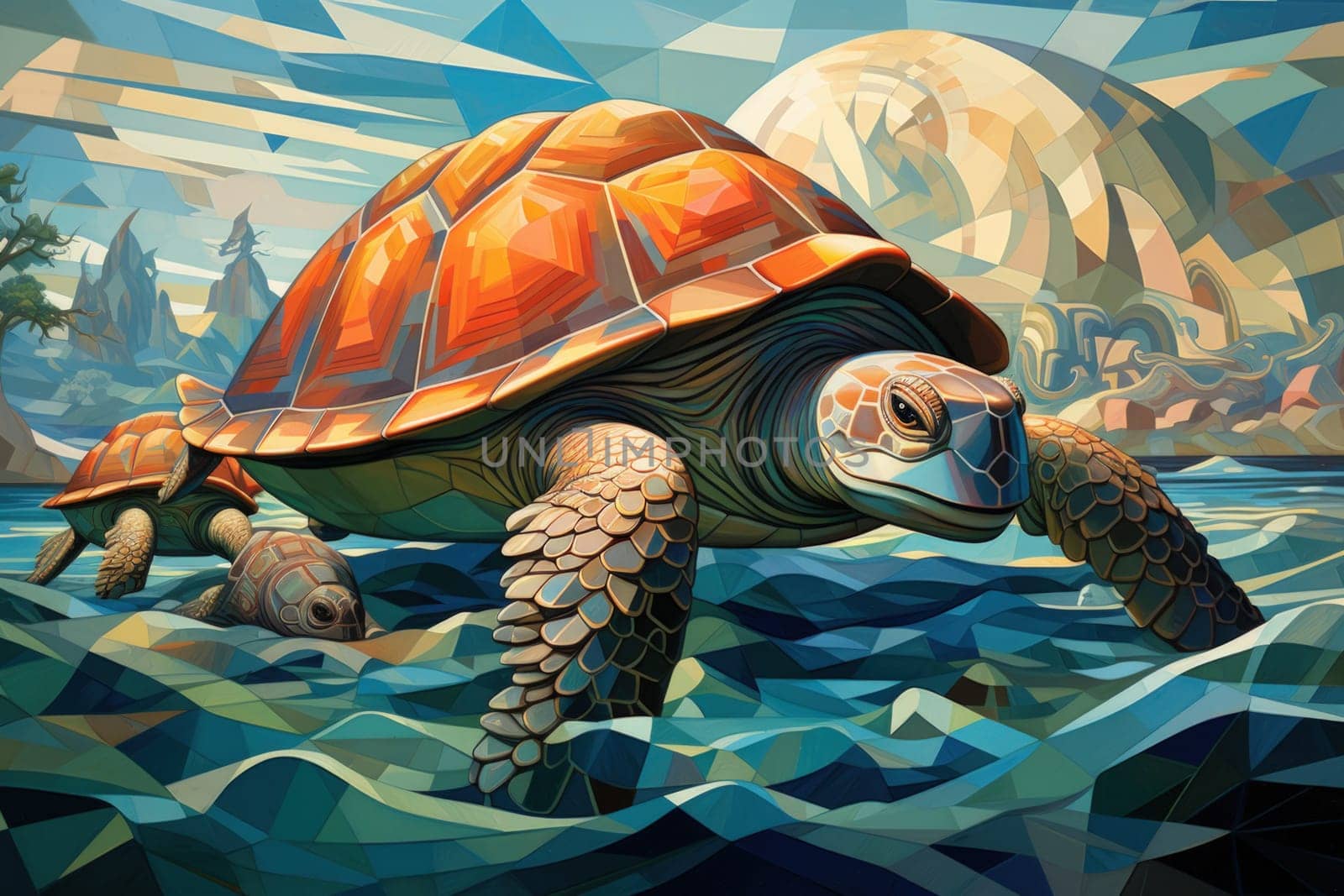 Embark on an extraordinary journey through the realm of fantasy and encounter the majestic ancient sea turtles.