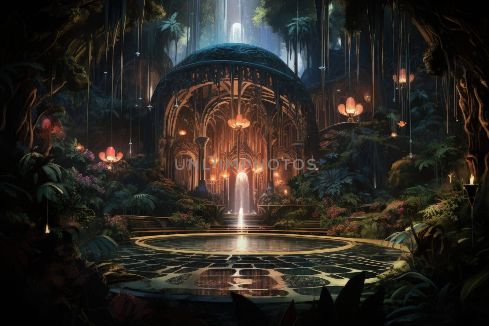 In the realm of fantasy, there are mystical and enchanting song fountains that bring harmony to the world around them.
