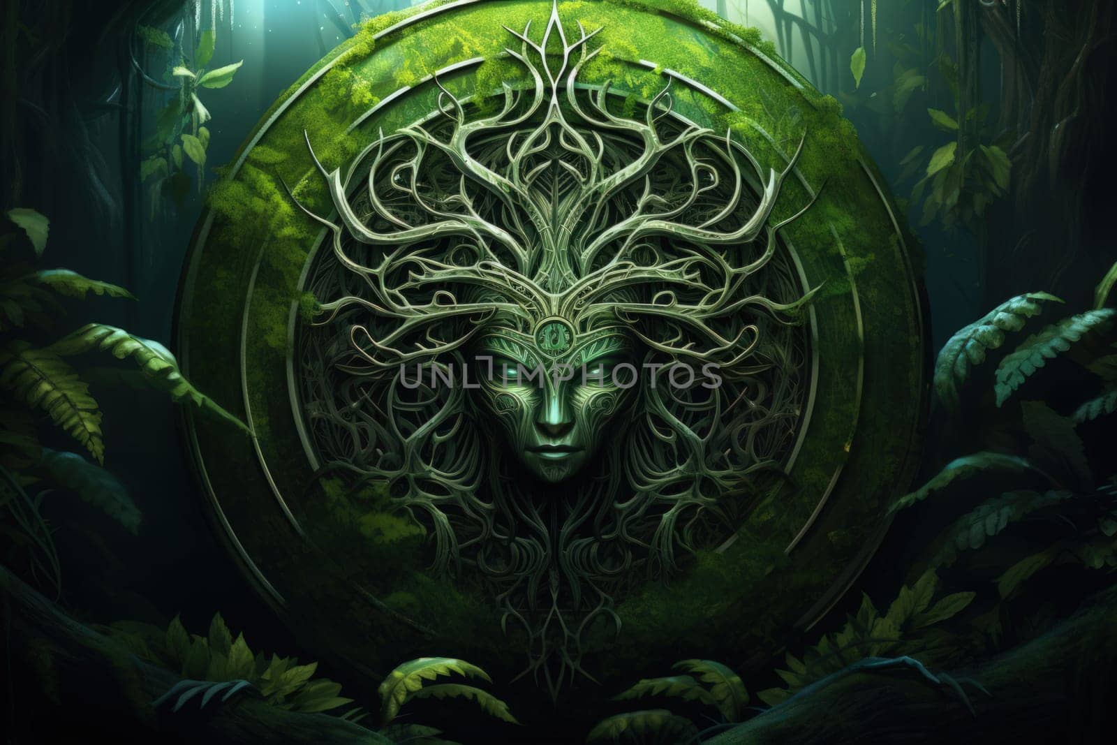 Deep within the mystical woodland realms of fantasy, ancient forest spirits stand as silent sentinels, their ethereal presence a testament to the wisdom and magic of the natural world.