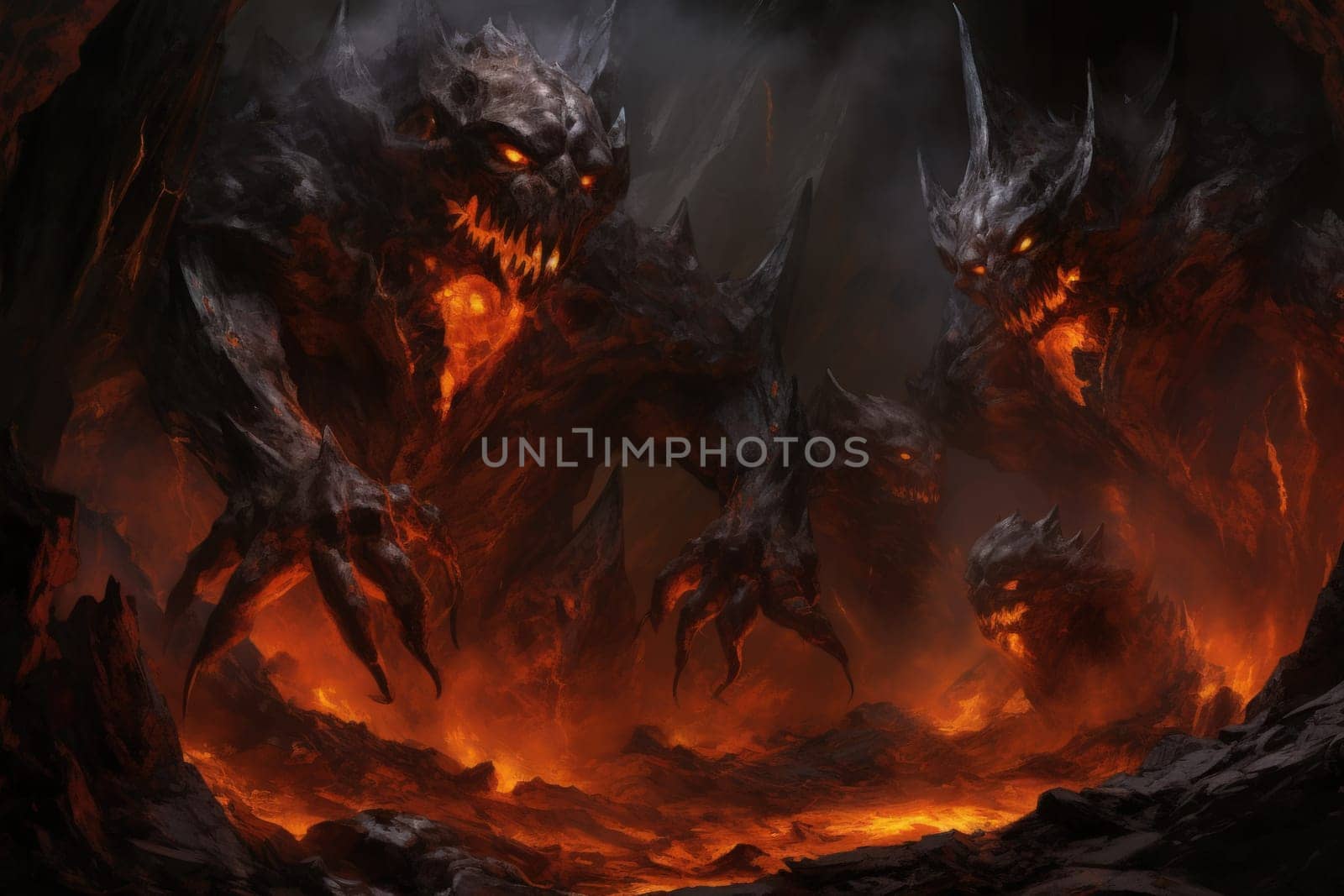 Witness the awe-inspiring power of the elemental realm with this captivating illustration by a professional visual artist.