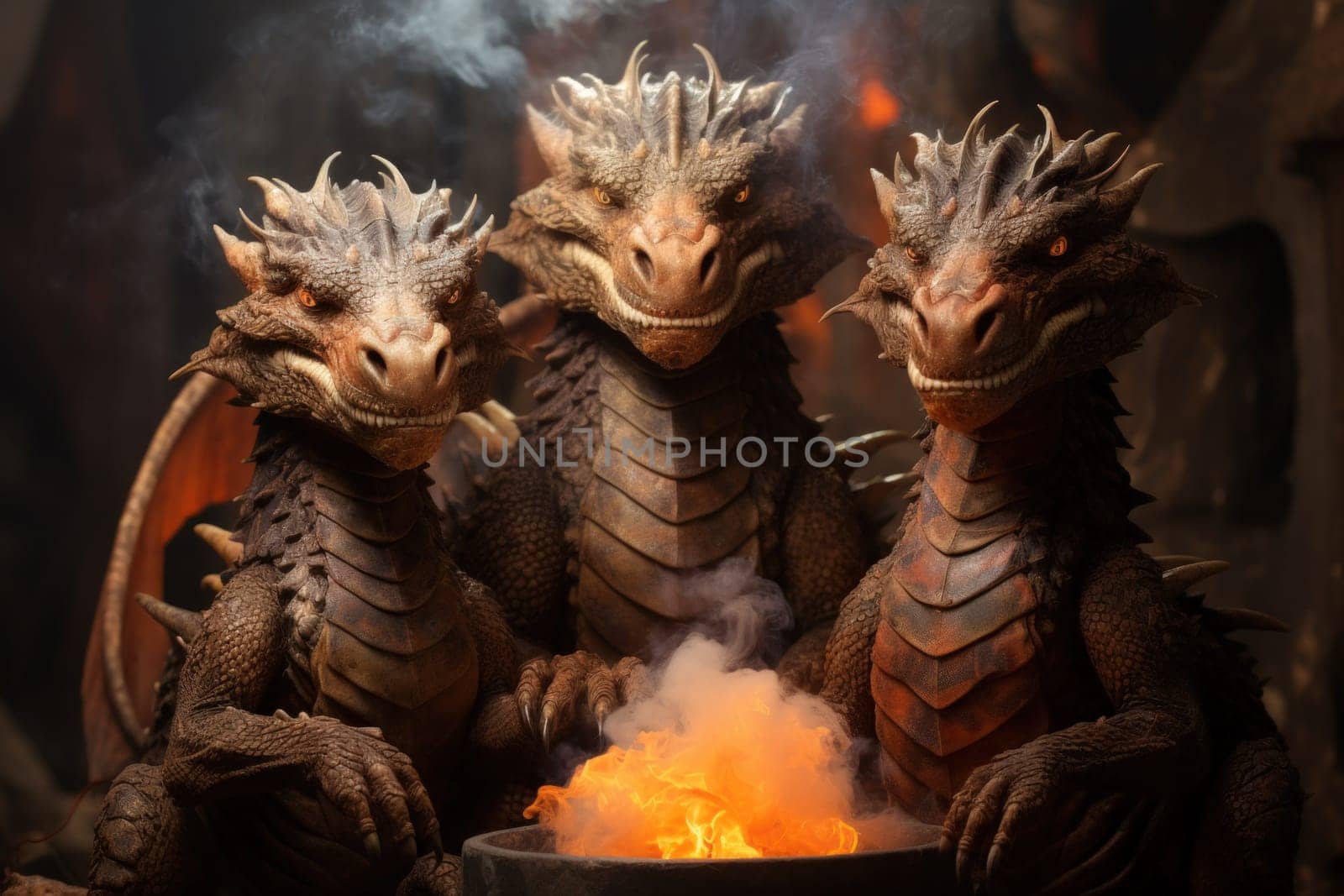 Enter the realm of fantasy and behold the mighty fire-breathing drakes, smaller yet equally formidable relatives of dragons.