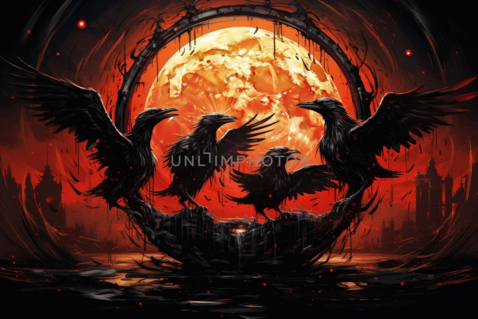 Enter the realm of fantasy and encounter the cursed wereravens, unfortunate beings caught in an eternal cycle of shifting between human and raven forms.