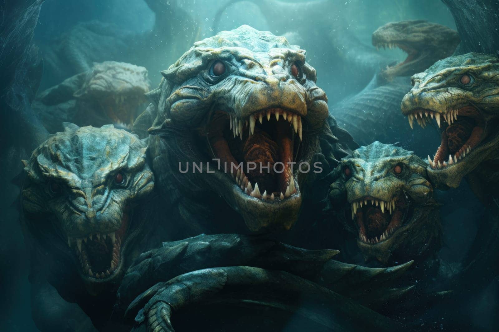 Immerse yourself in the depths of the fantastical with this captivating illustration by a professional visual artist.