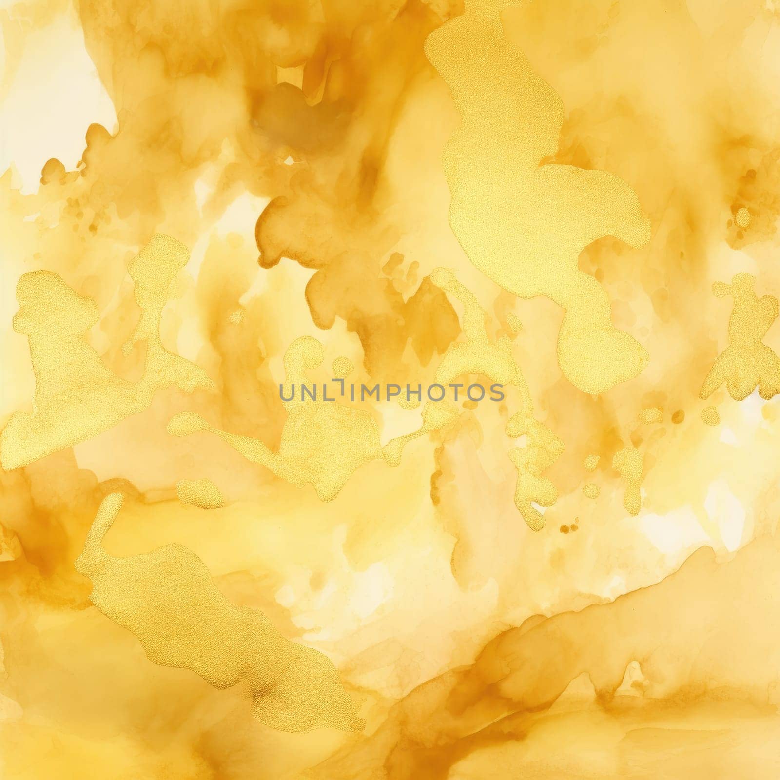 Gold water color on canvas. background generative ai by itchaznong