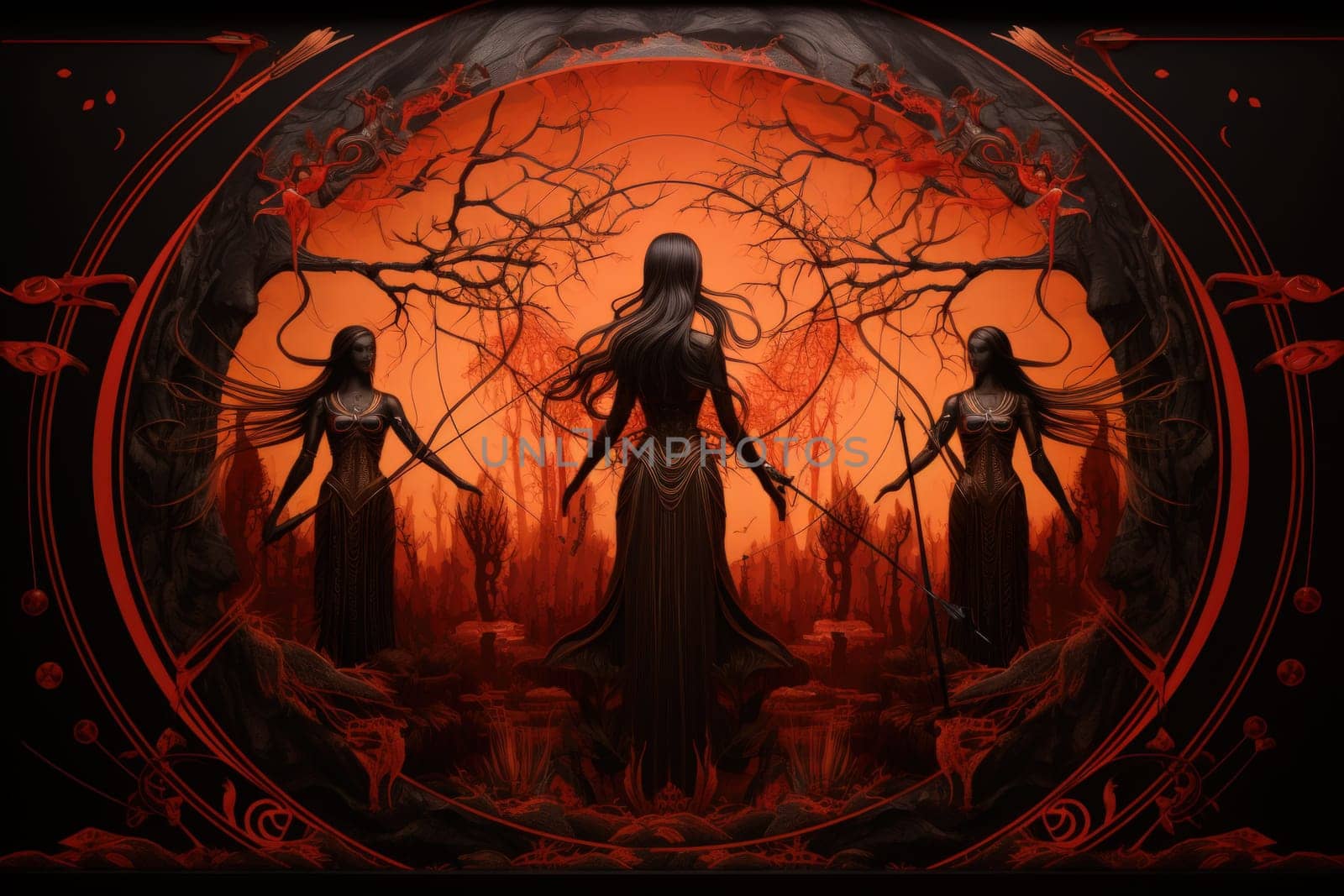 Immerse yourself in a world of fantasy where elven archers stand tall, their keen eyes piercing through the shadows.