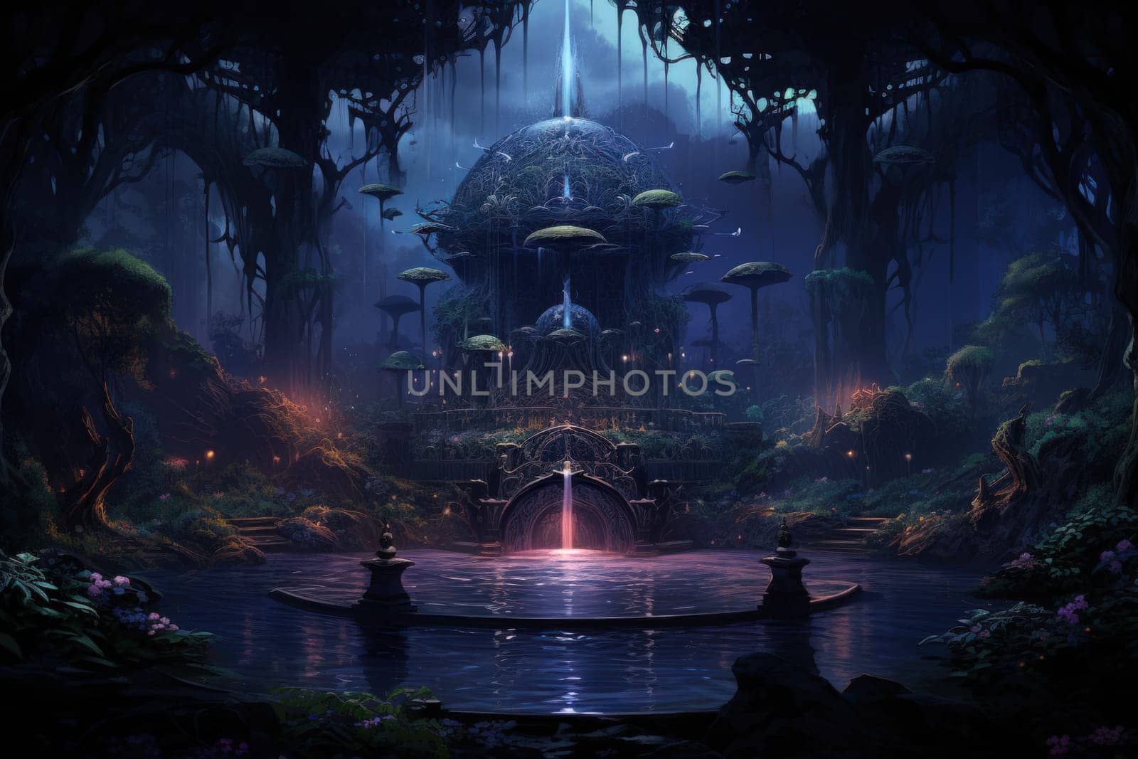 In the realm of fantasy, there are mystical and enchanting song fountains that bring harmony to the world around them.