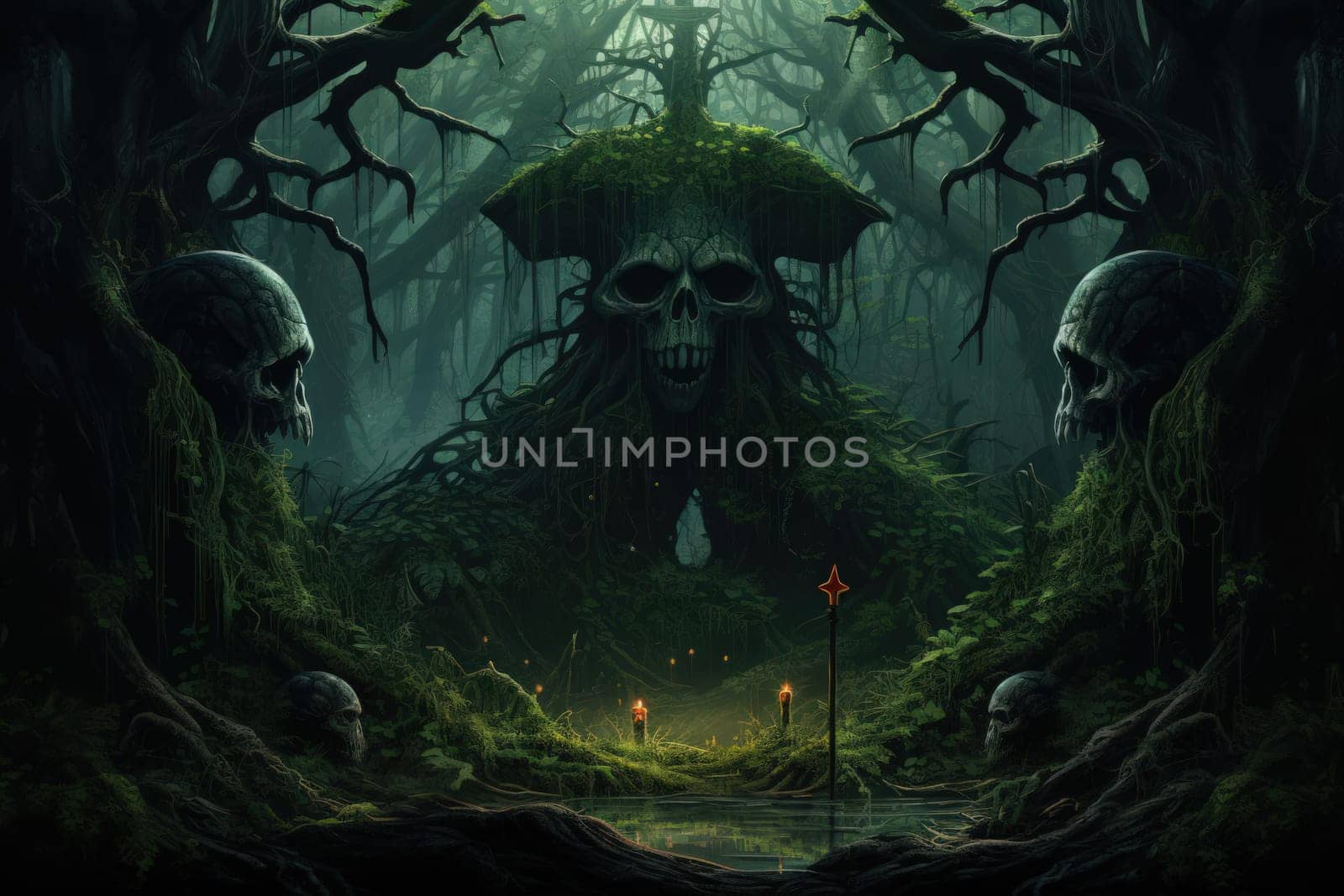 In the realm of fantasy, there exist mystical and enchanting places where giant talking mushrooms thrive in dense forest groves.