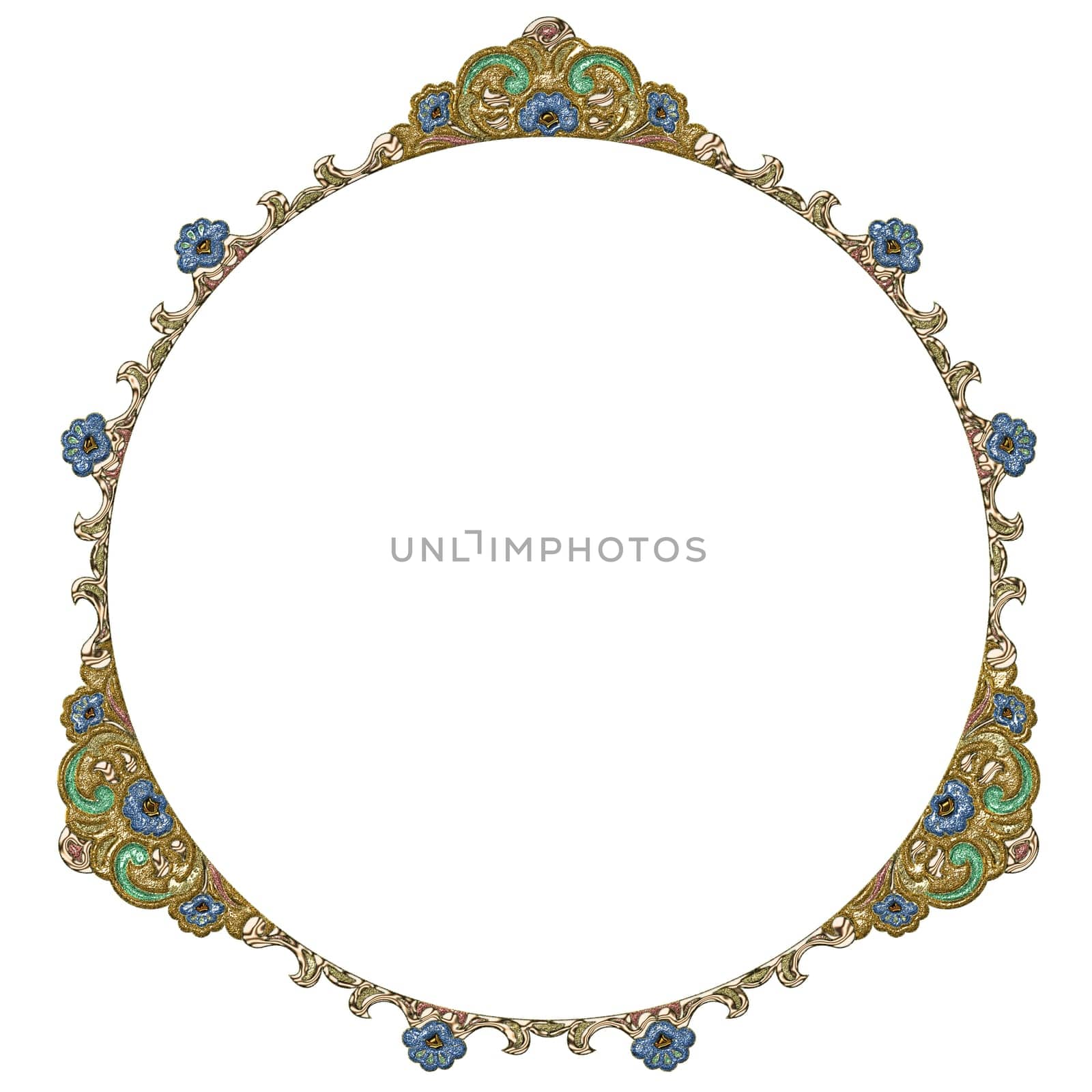 Gold-Plated Frame - Floral