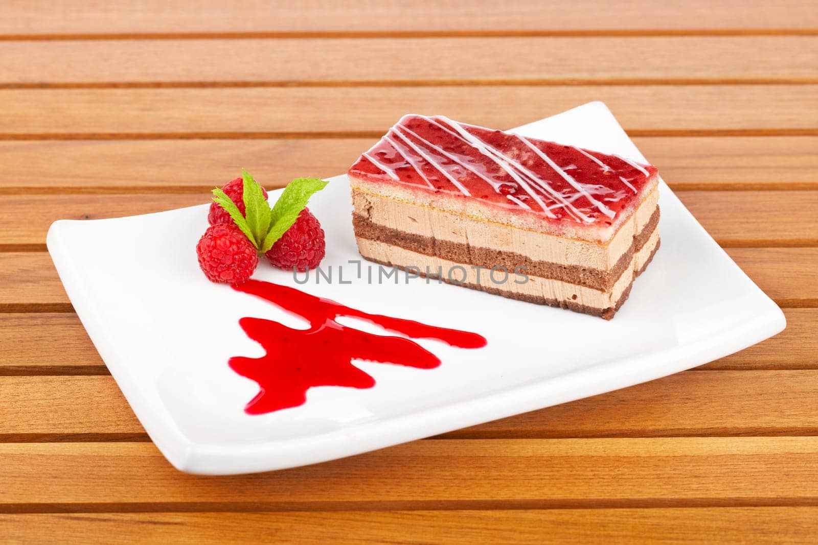 Delicious strawberry cake