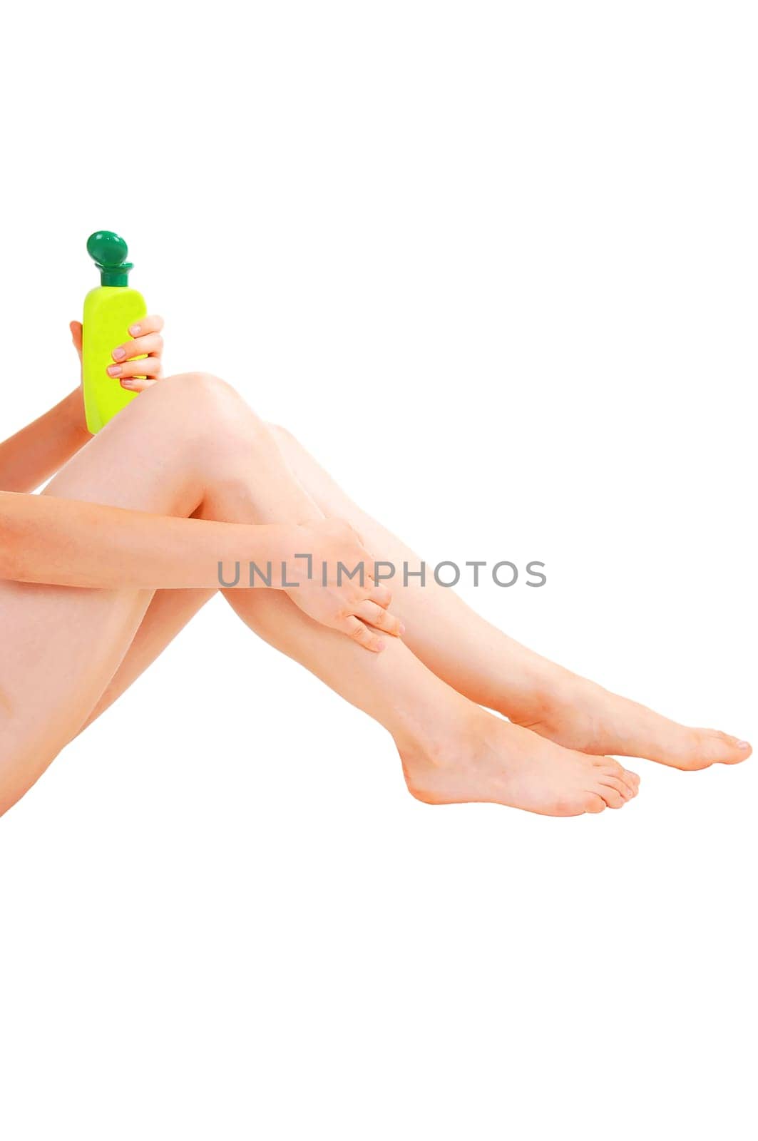 Woman taking care of her skin.