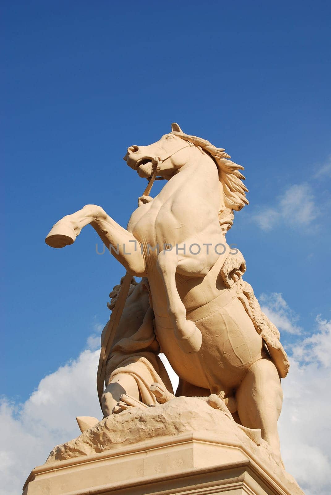 Horse statue Schwerin Castle