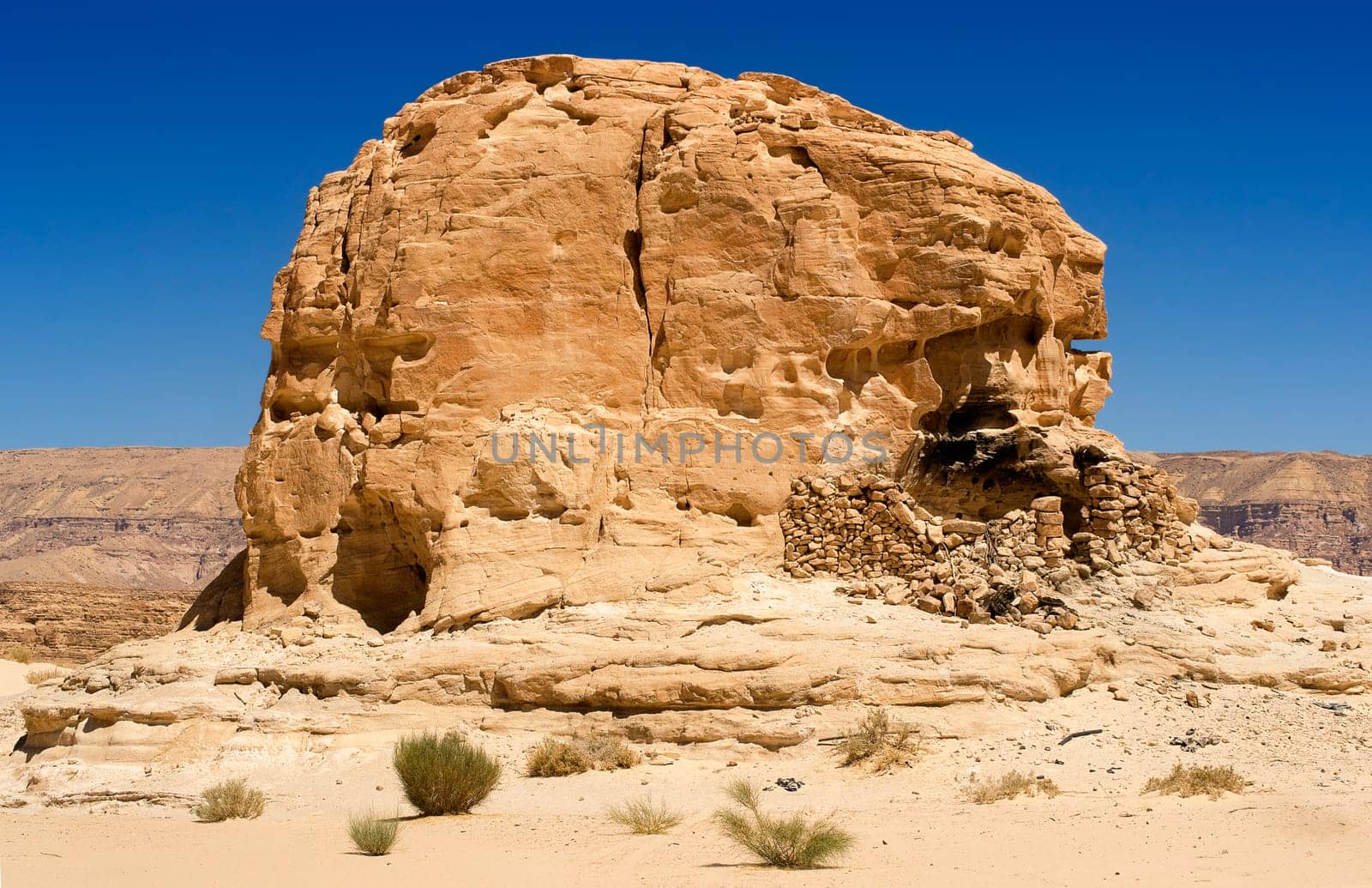 Tufa cliffs in Central Sinai