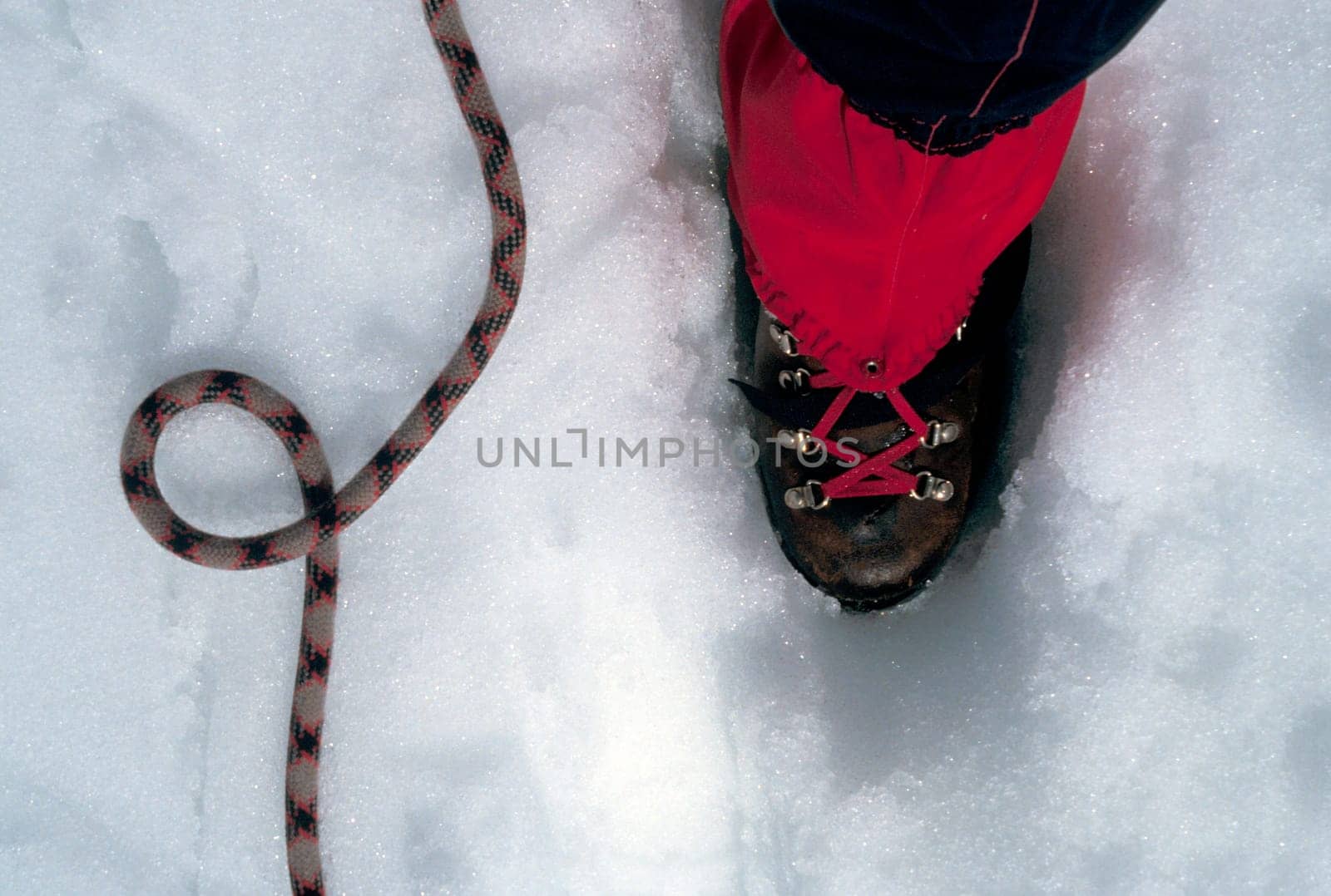 Mountaineering boot,climbing rope,mountaineer