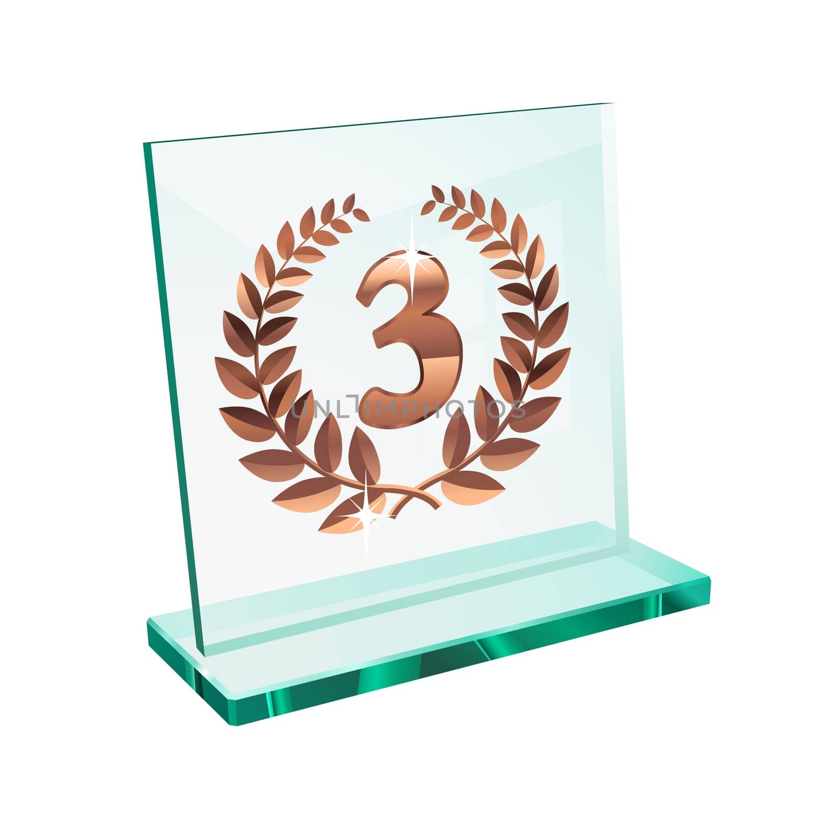 Bronze trophy for third