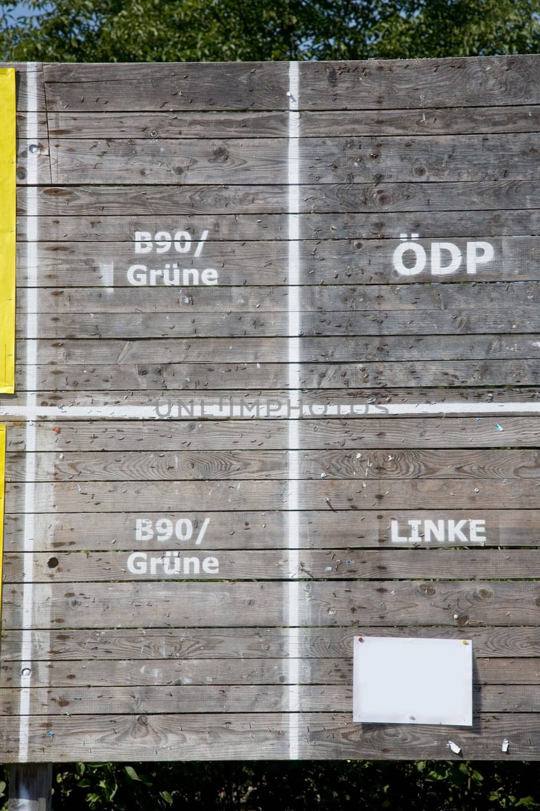 Blank billboard for election