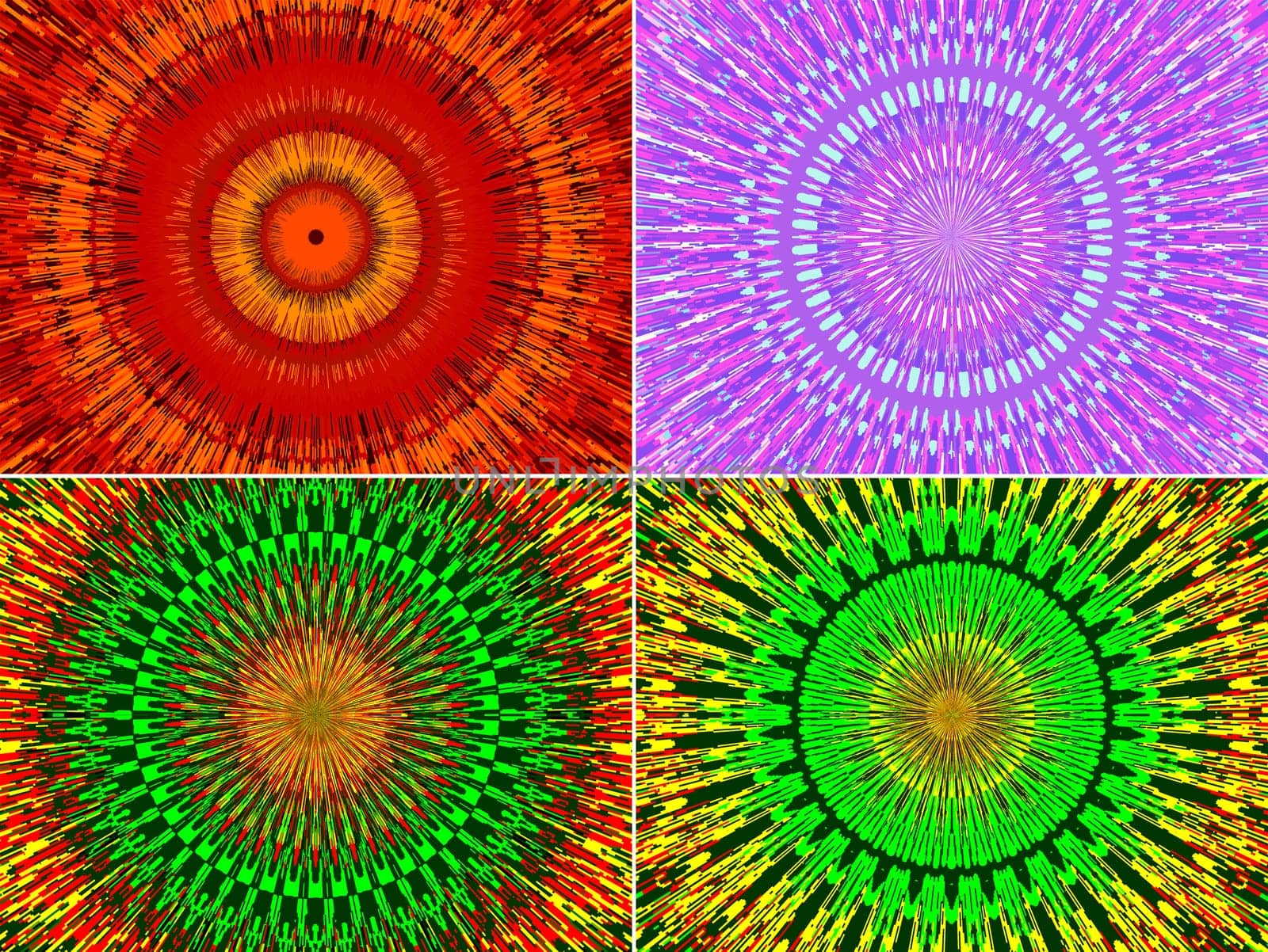 Beautiful abstract fractal flowers