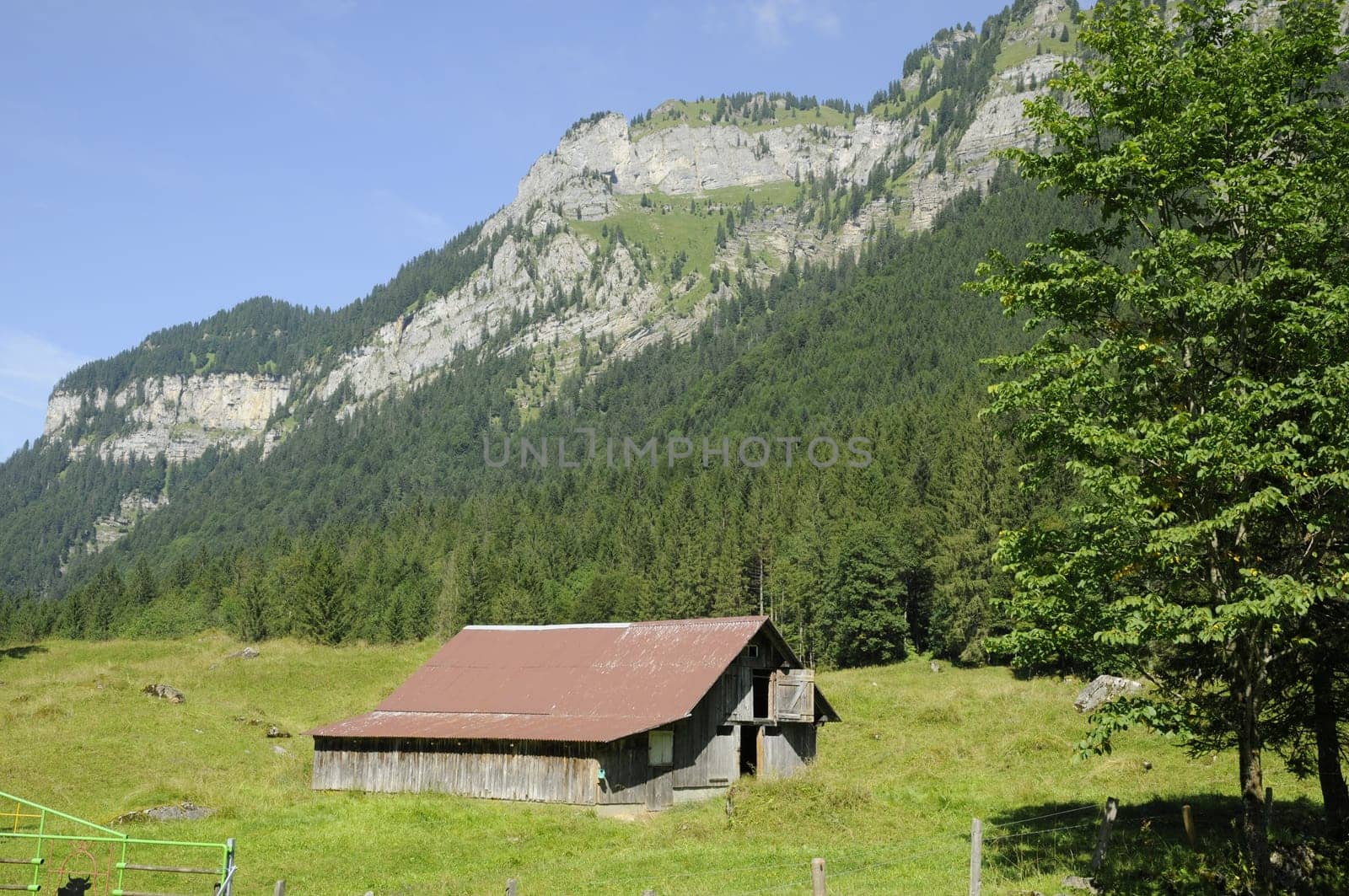 Alpine hut near Weglosen