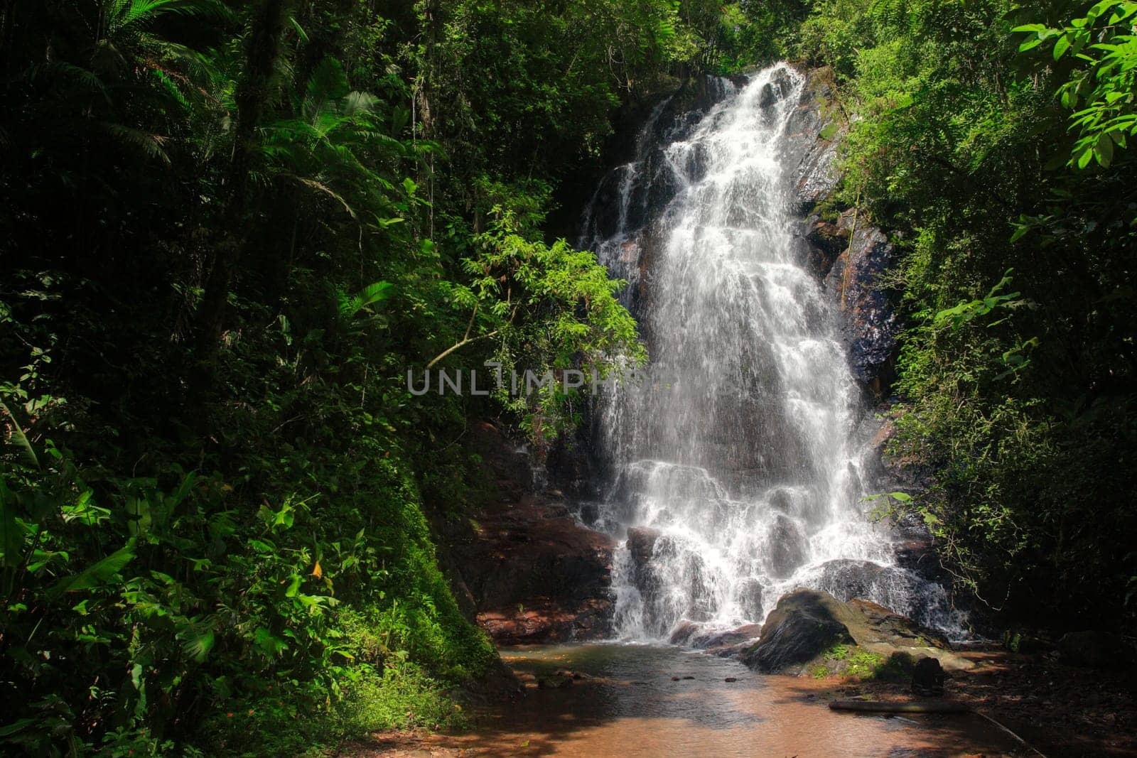 Waterfall in the Parque Ecologico "Spitzkopf"" near Blumenau in the south of Brazil. The tonal values have been improved by a DRI"