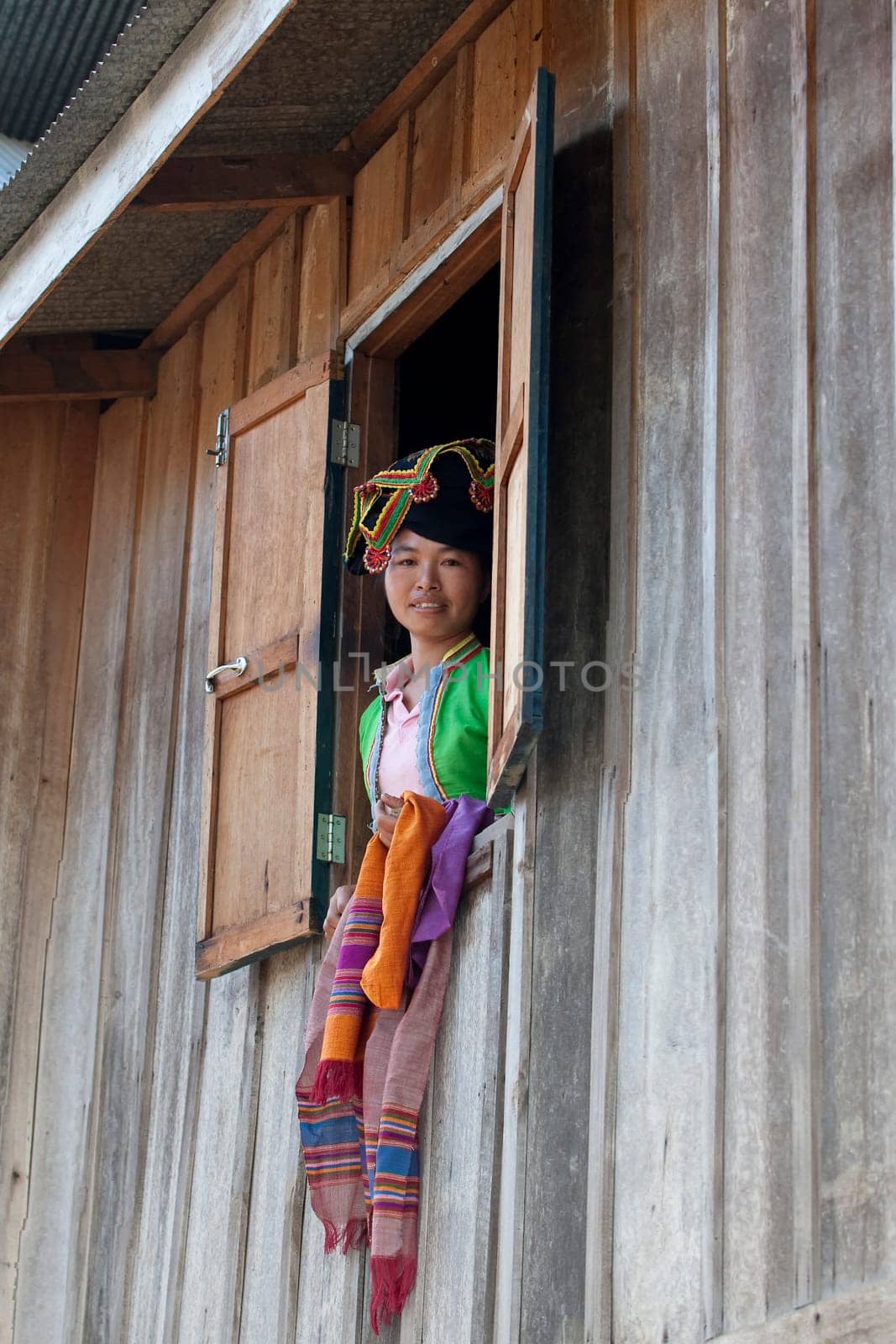 Portrait of Asian woman Thai Dam,Laos
