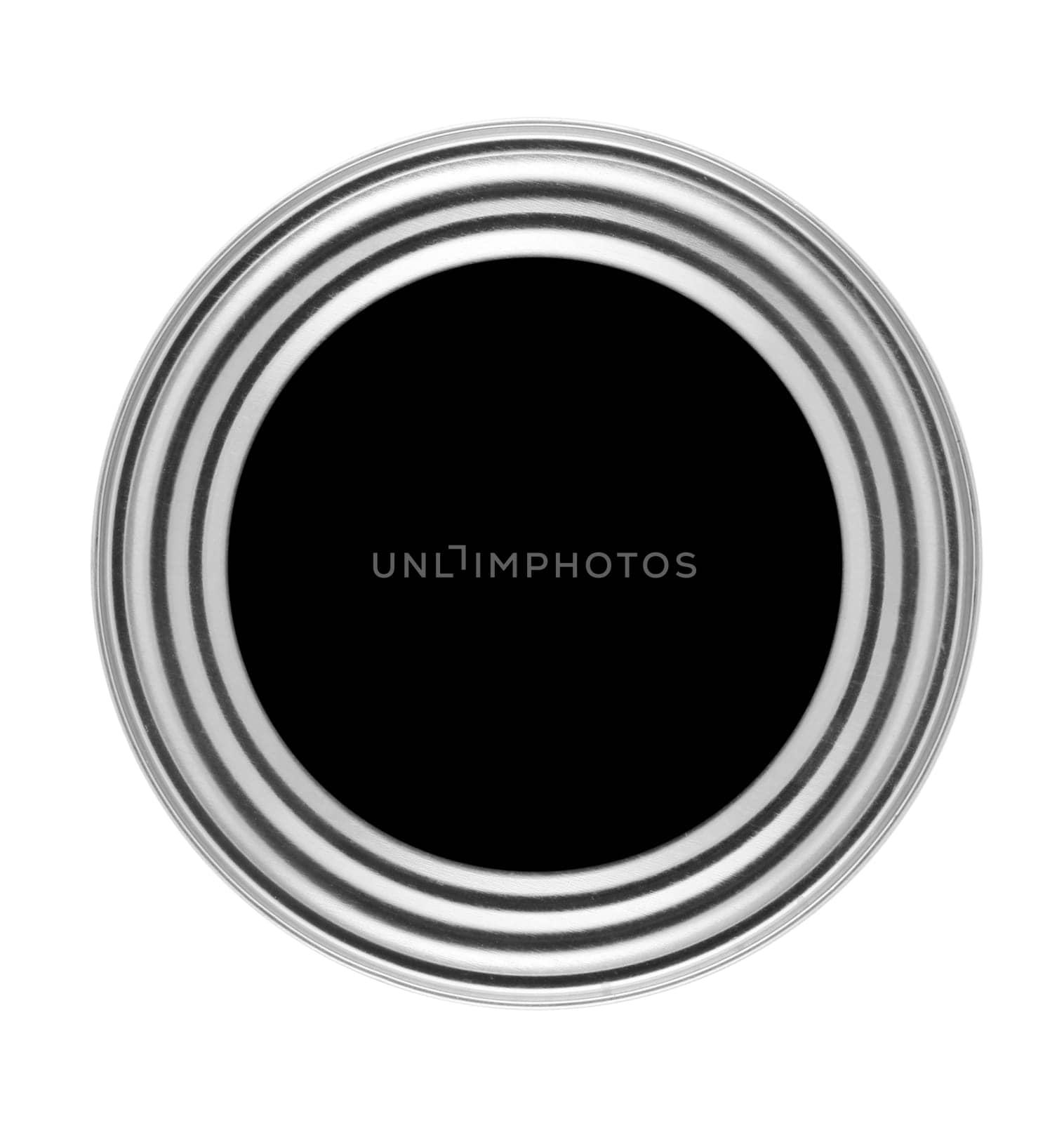 Circular button with metal frame