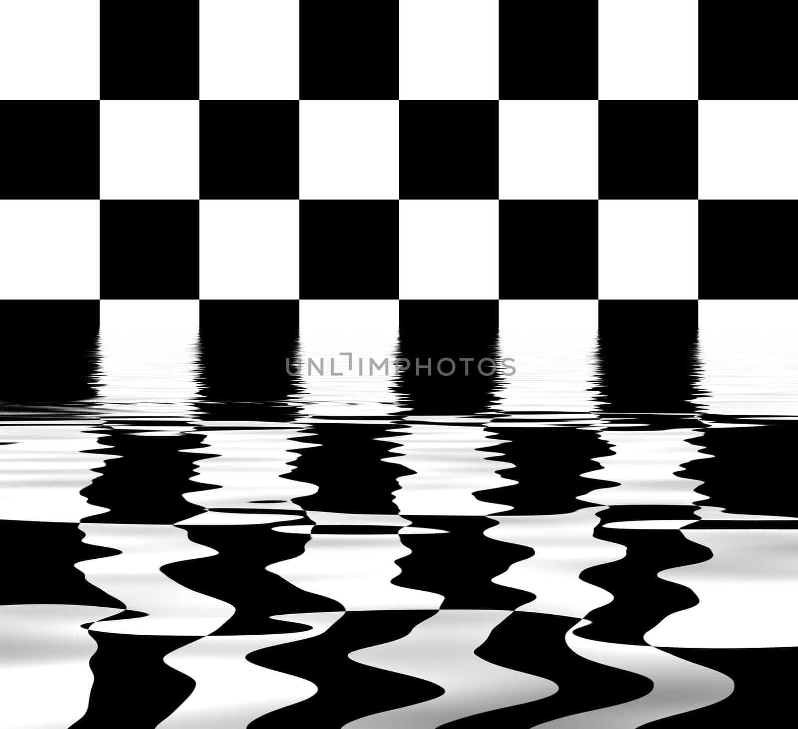 Flooded chess board
