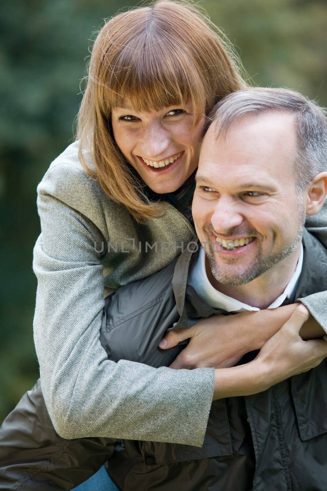 Happy couple in the park